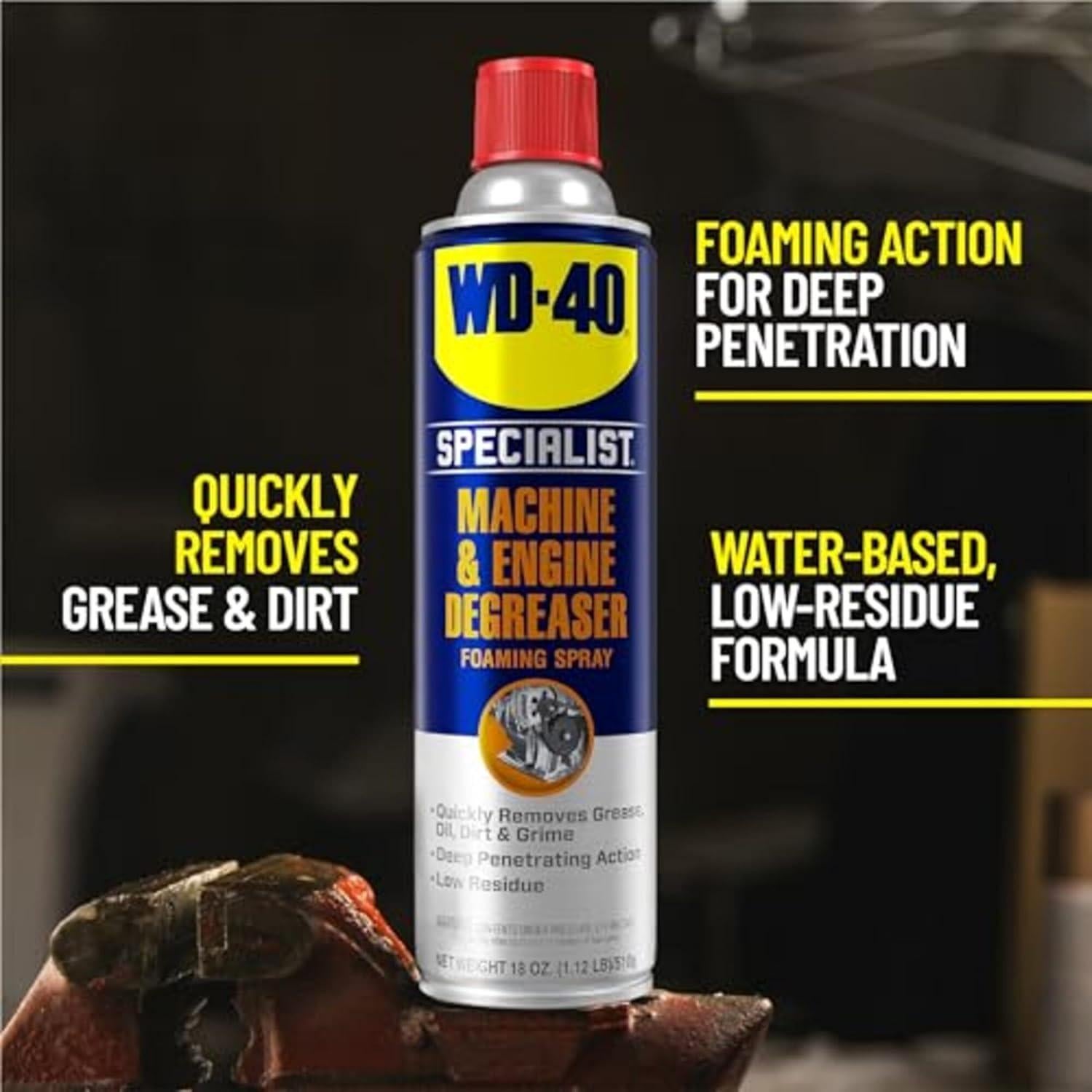 Desengrasante en espuma WD-40 Specialist 510 g para motores