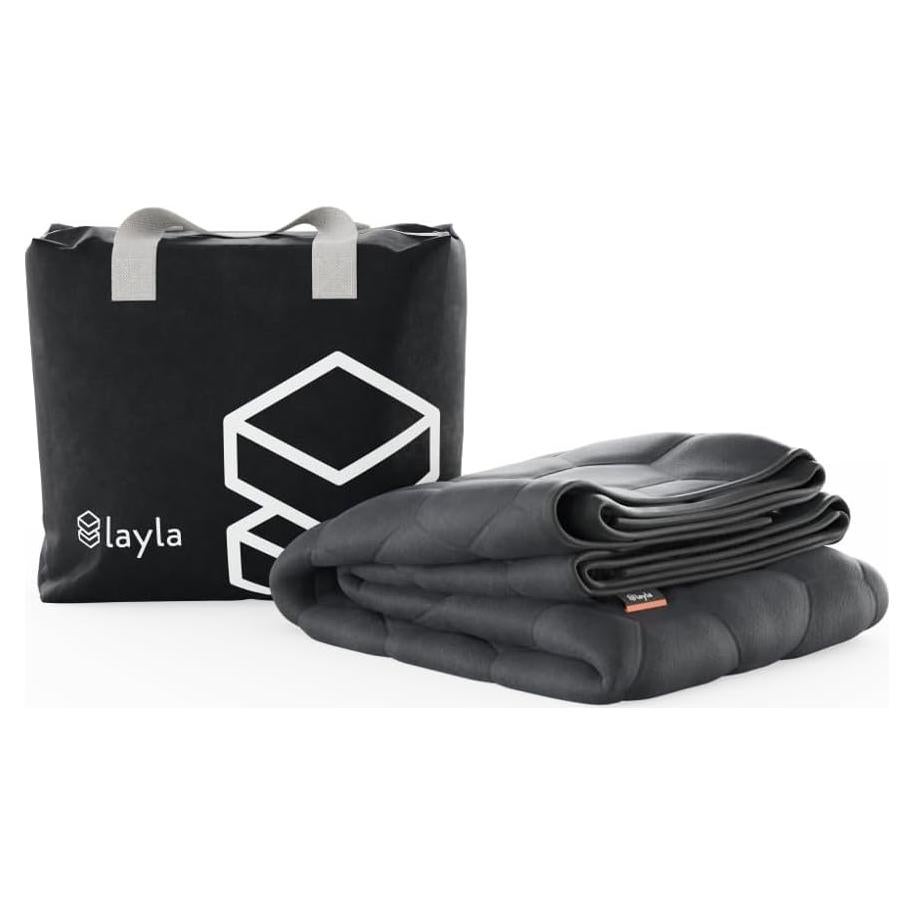 Manta con peso Layla 182.9x121.9 cm 100% algodón gris