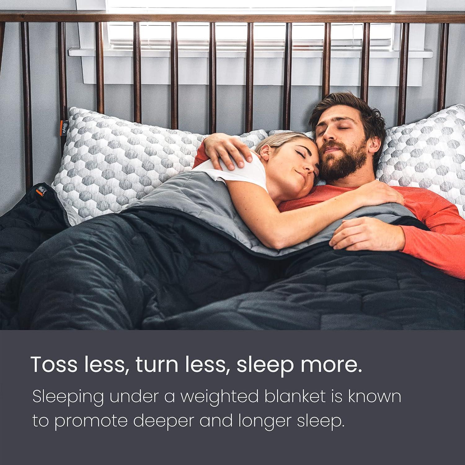 Manta con peso Layla 182.9x121.9 cm 100% algodón gris