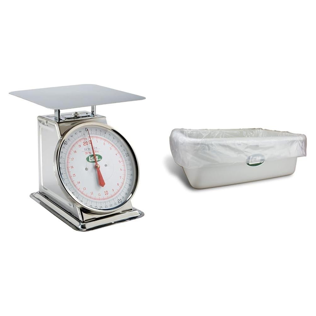 Balanza Mecánica LEM de Acero Inoxidable 20.32 cm + Forros 25-Cuenta
