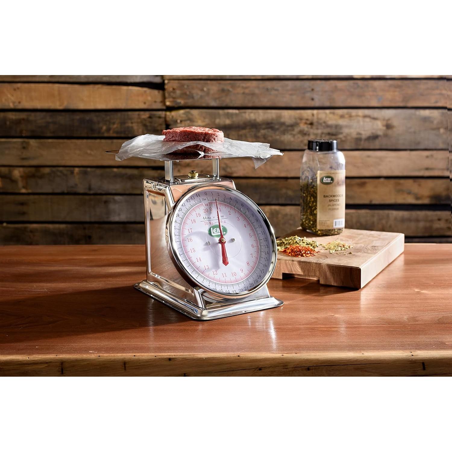 Balanza Mecánica LEM de Acero Inoxidable 20.32 cm + Forros 25-Cuenta