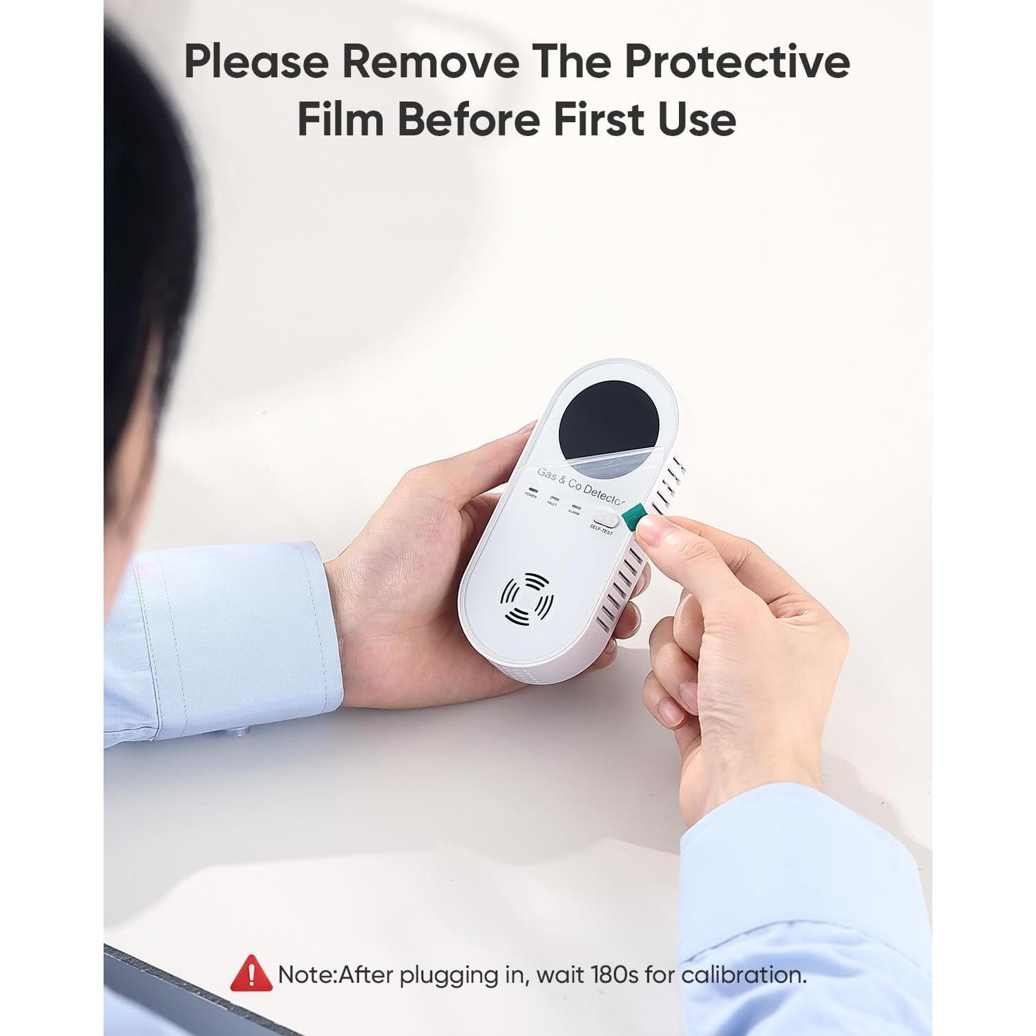 Detector de Monóxido de Carbono y Gas Natural Vilfet 4-en-1