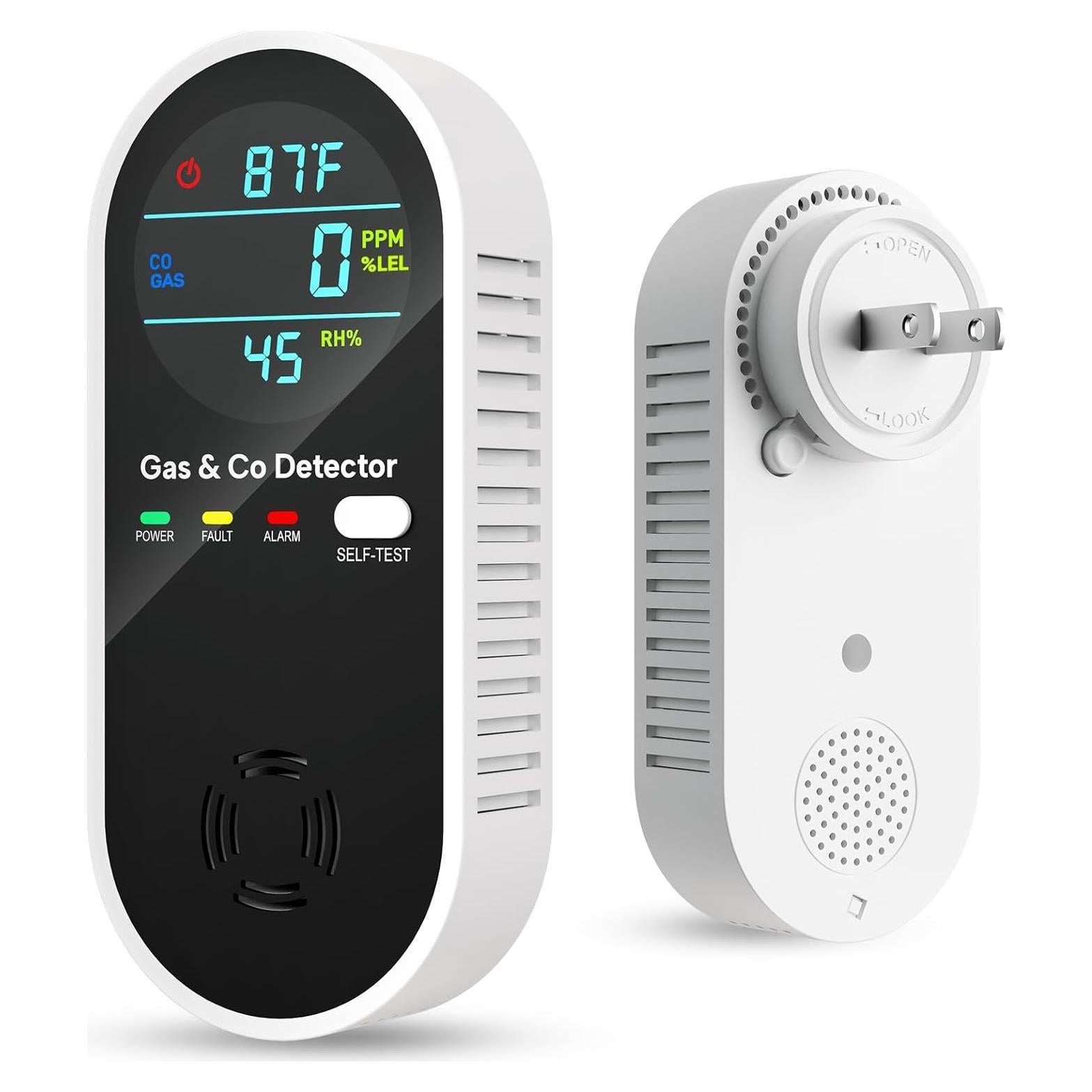 Detector de Monóxido de Carbono y Gas Natural Vilfet 4-en-1