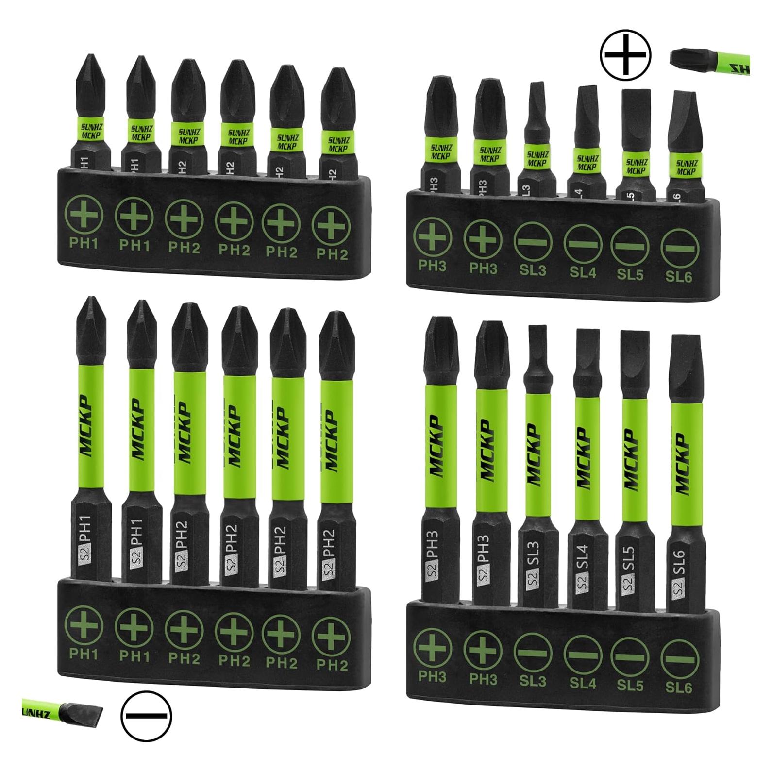 Juego de 24 Puntas de Destornillador Magnéticas SUNHZ MCKP