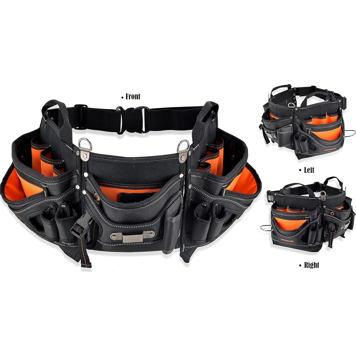 Cinturón de Herramientas Welkinland 18 Bolsillos Naranja