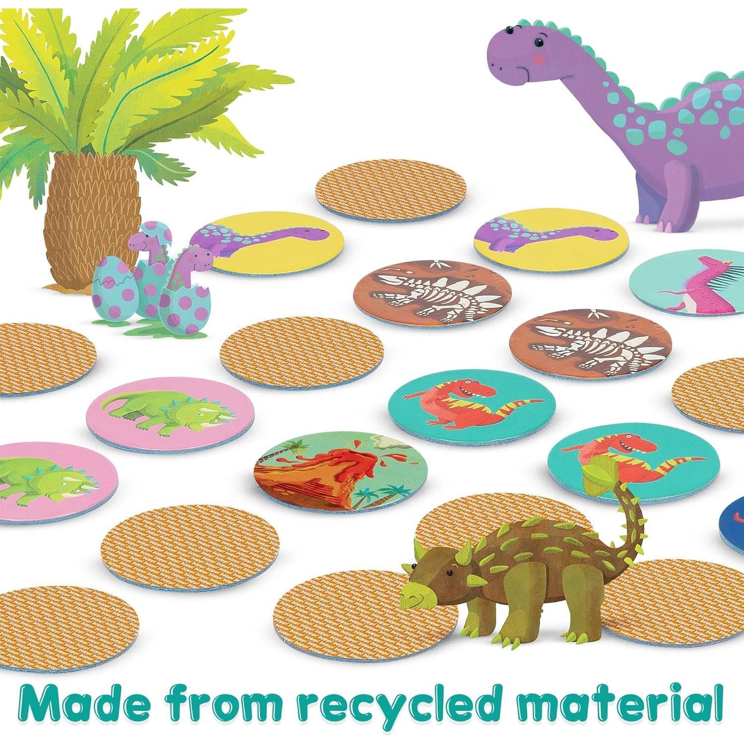 Juego de Memoria Boppi Pairs Dinosaurios - Educativo 3 a 8 años