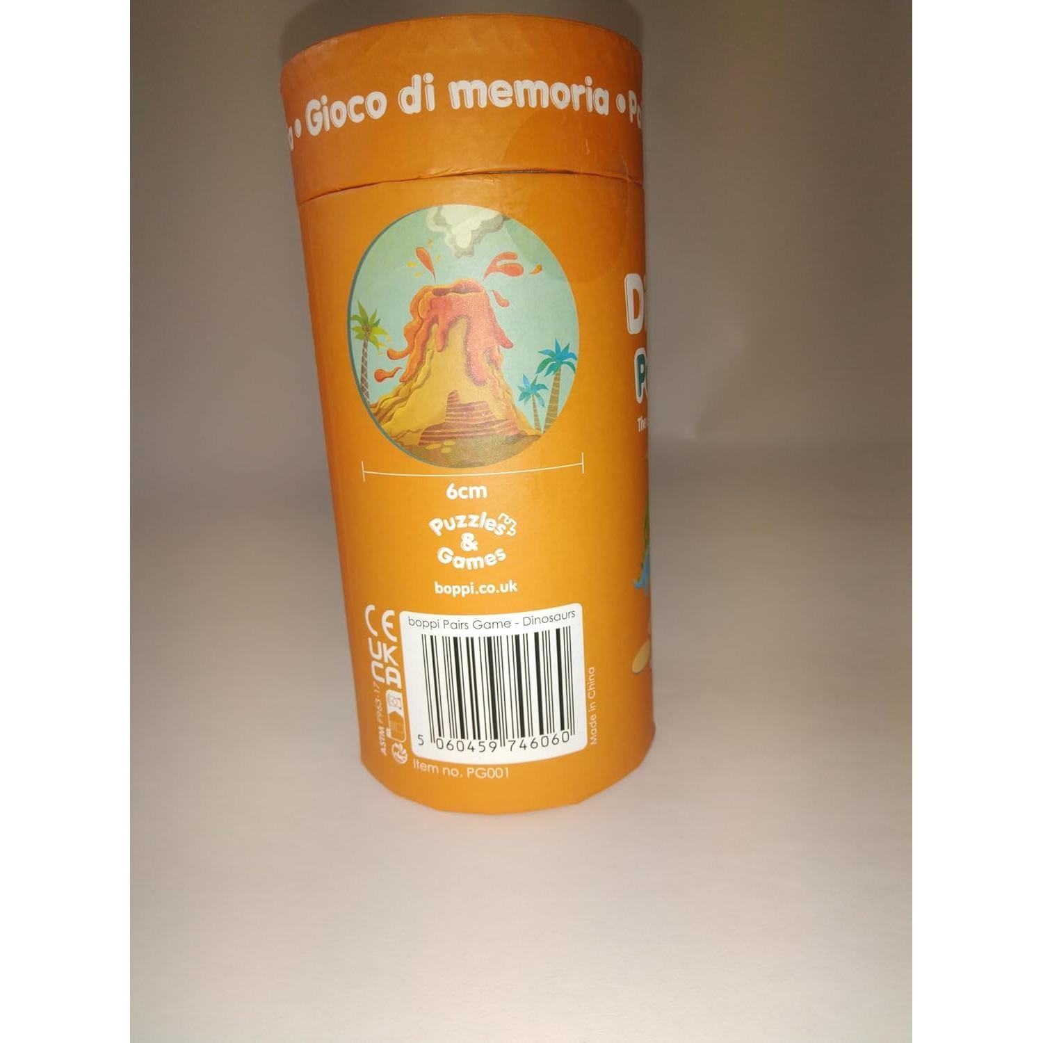 Juego de Memoria Boppi Pairs Dinosaurios - Educativo 3 a 8 años