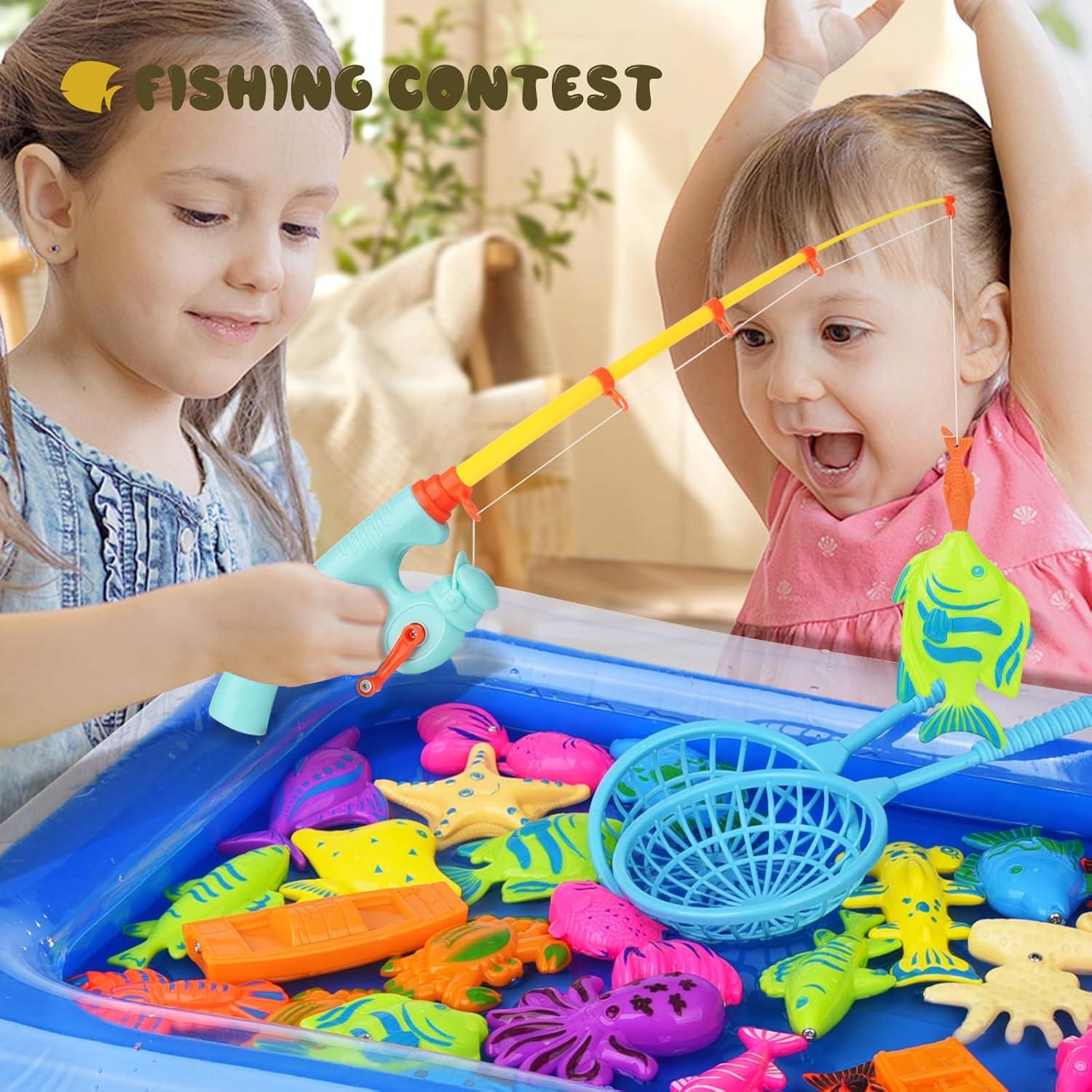 Juego de Pesca Magnético FIVEDAOGANG 30 Piezas para Niños