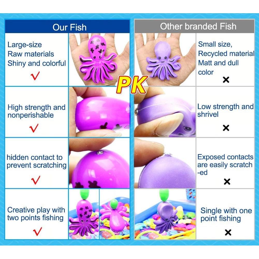 Juego de Pesca Magnético FIVEDAOGANG 30 Piezas para Niños