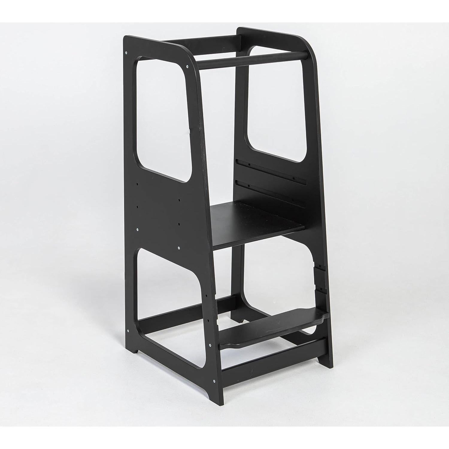 Torre Montessori Ajustable Sweet Home para Niños - Negro