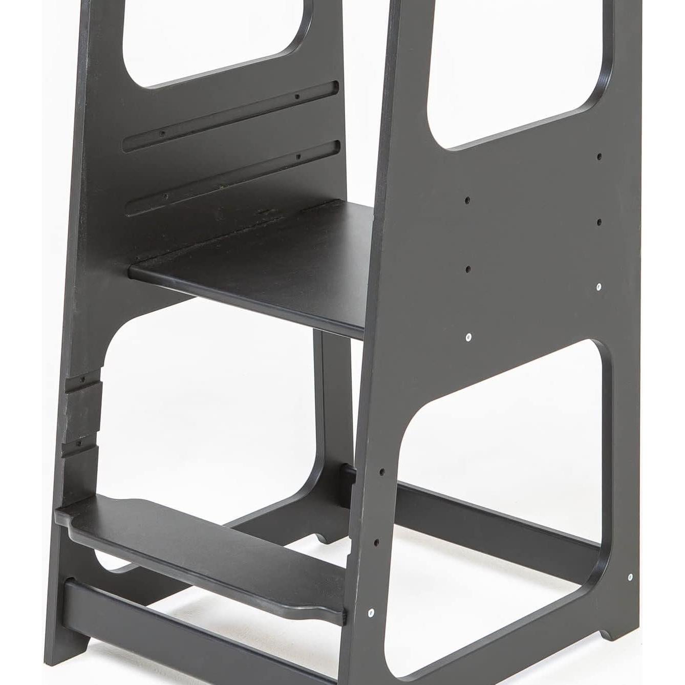 Torre Montessori Ajustable Sweet Home para Niños - Negro