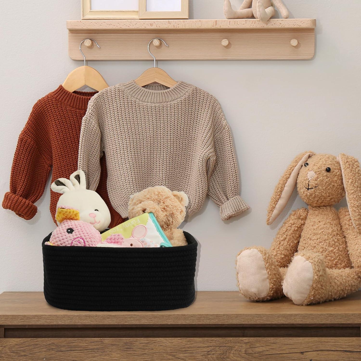 Cestas de Almacenamiento Tejidas XUANGUO 30x20x12 cm 3 Piezas