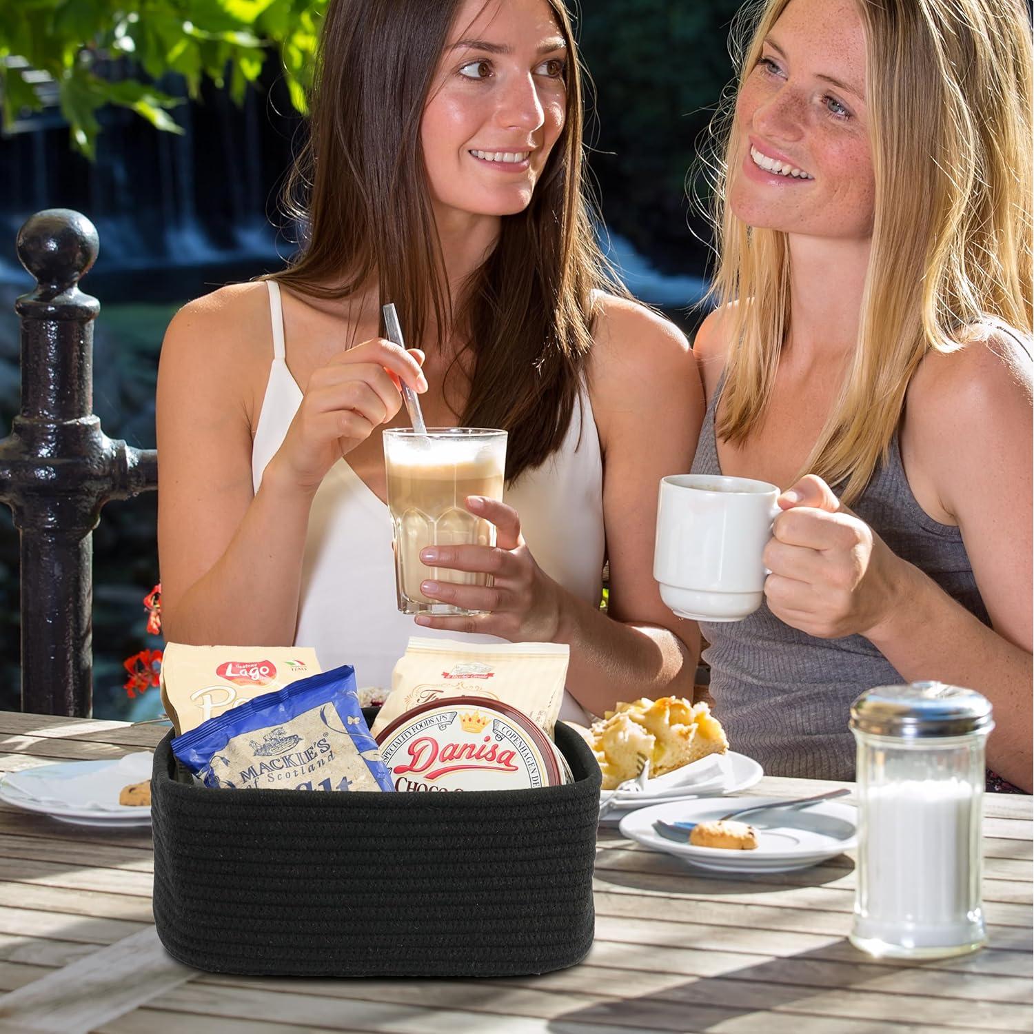 Cestas de Almacenamiento Tejidas XUANGUO 30x20x12 cm 3 Piezas