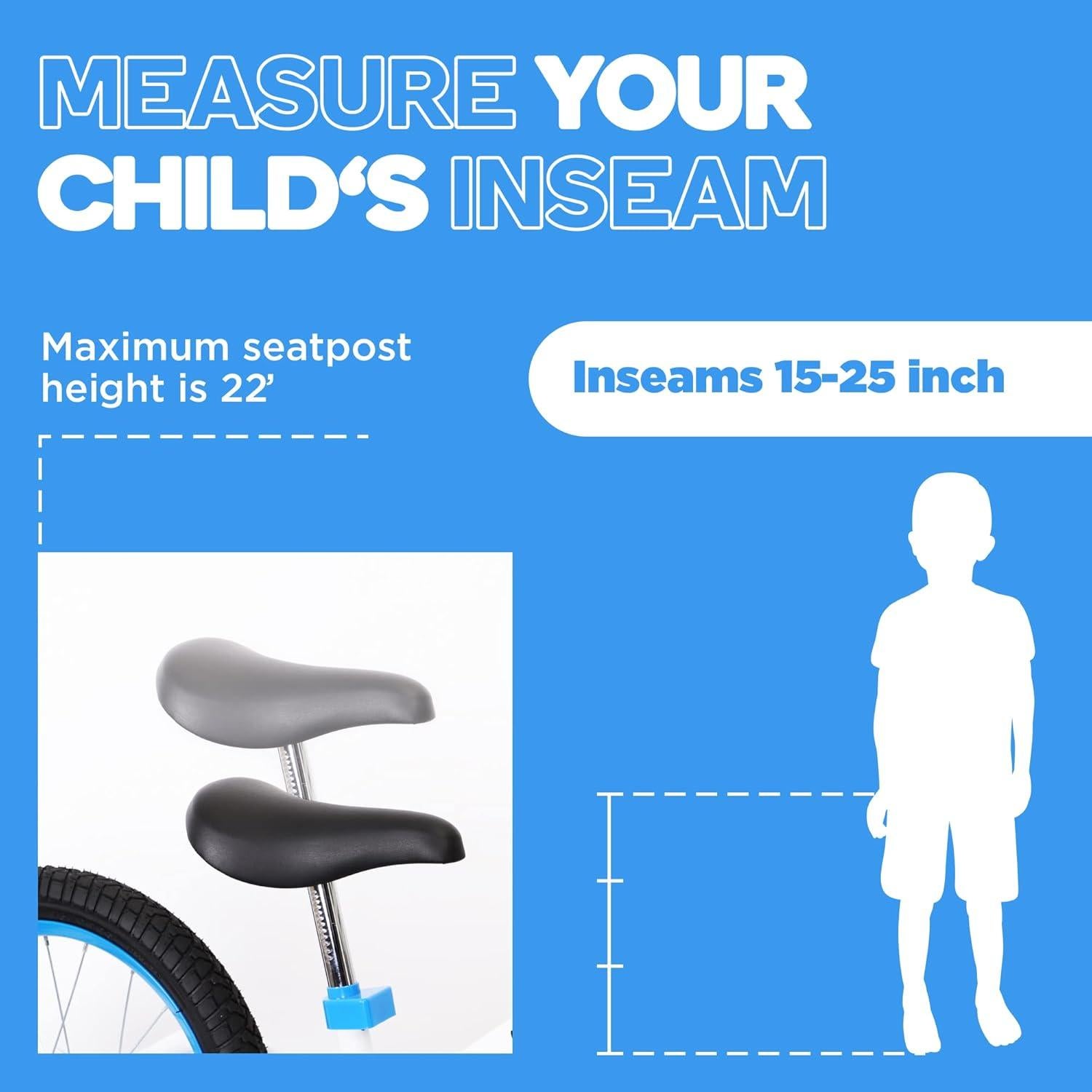 Bicicleta de Equilibrio Bixe 16" para Niños 4-9 Años Azul