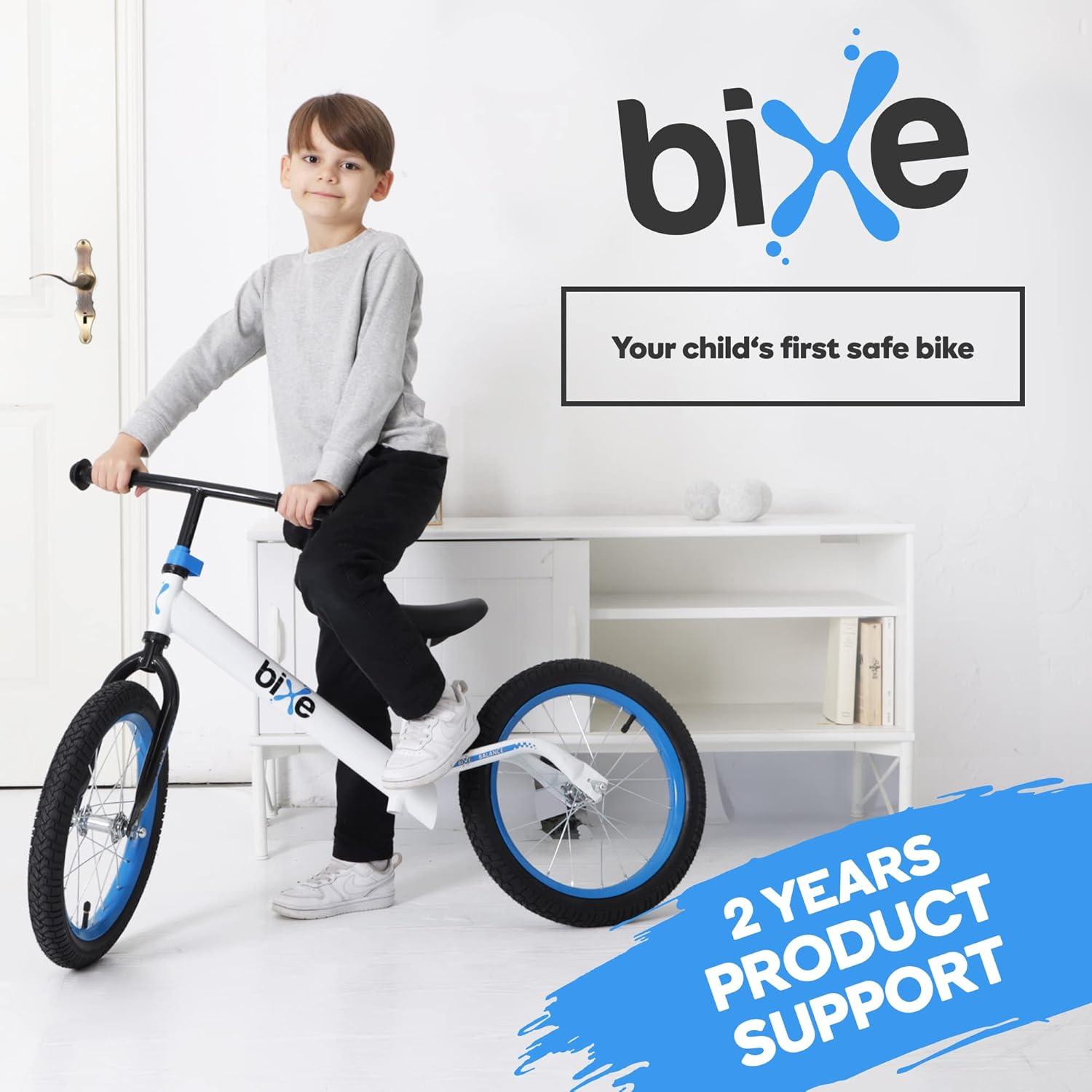 Bicicleta de Equilibrio Bixe 16" para Niños 4-9 Años Azul