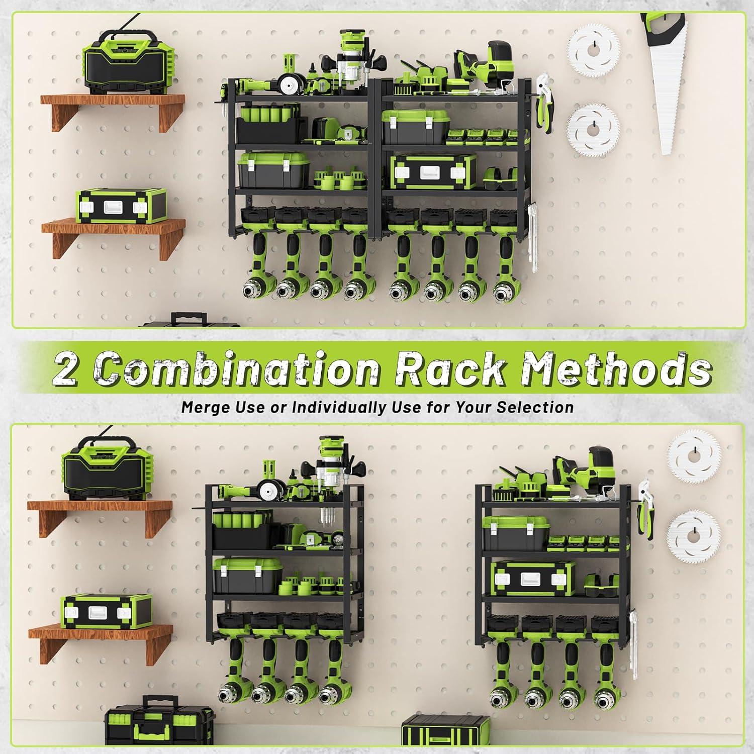Organizador de Herramientas TUSPEU Montaje en Pared 4 Niveles