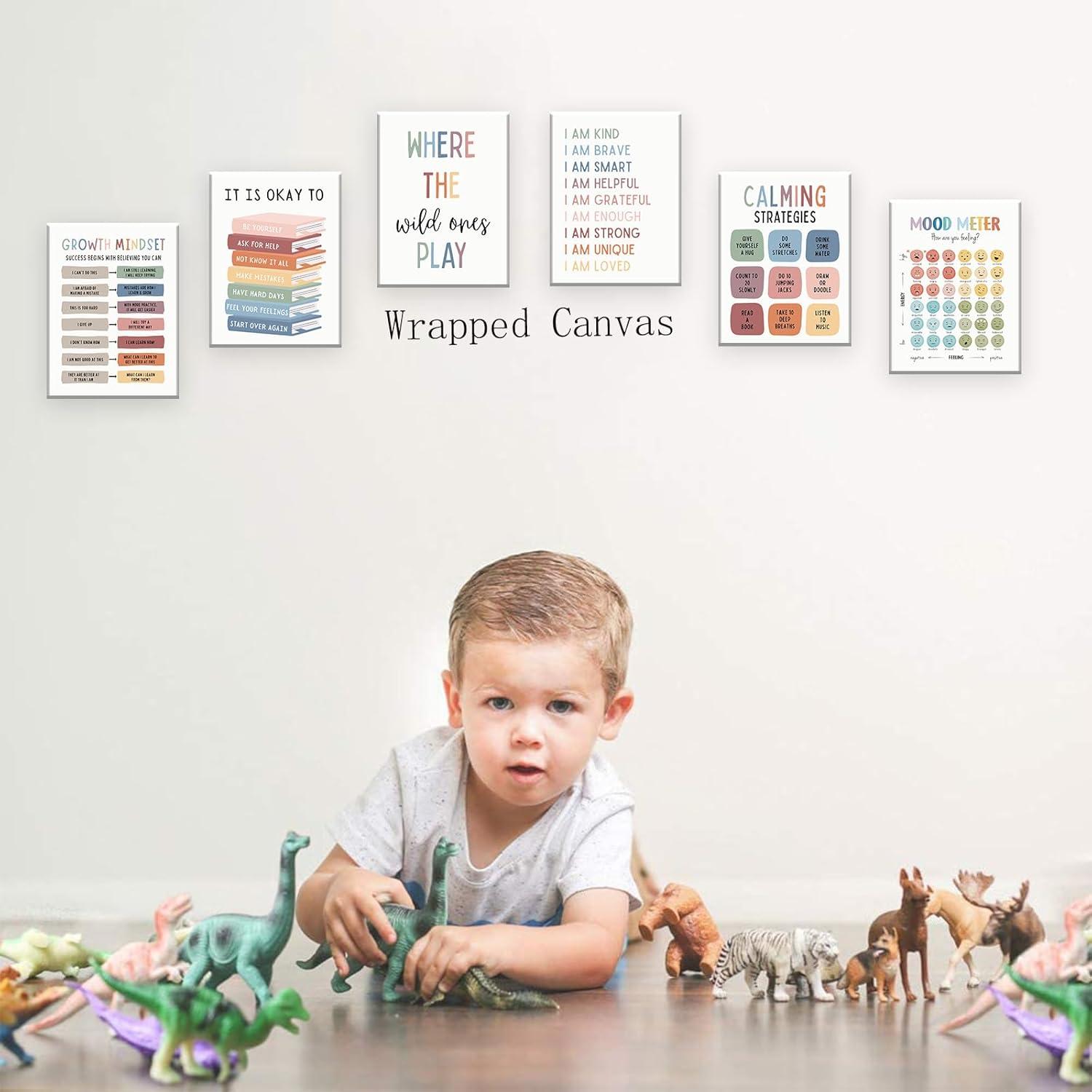 Póster Afirmaciones Positivas UNXIS 20x25cm Set de 6 Enmarcado