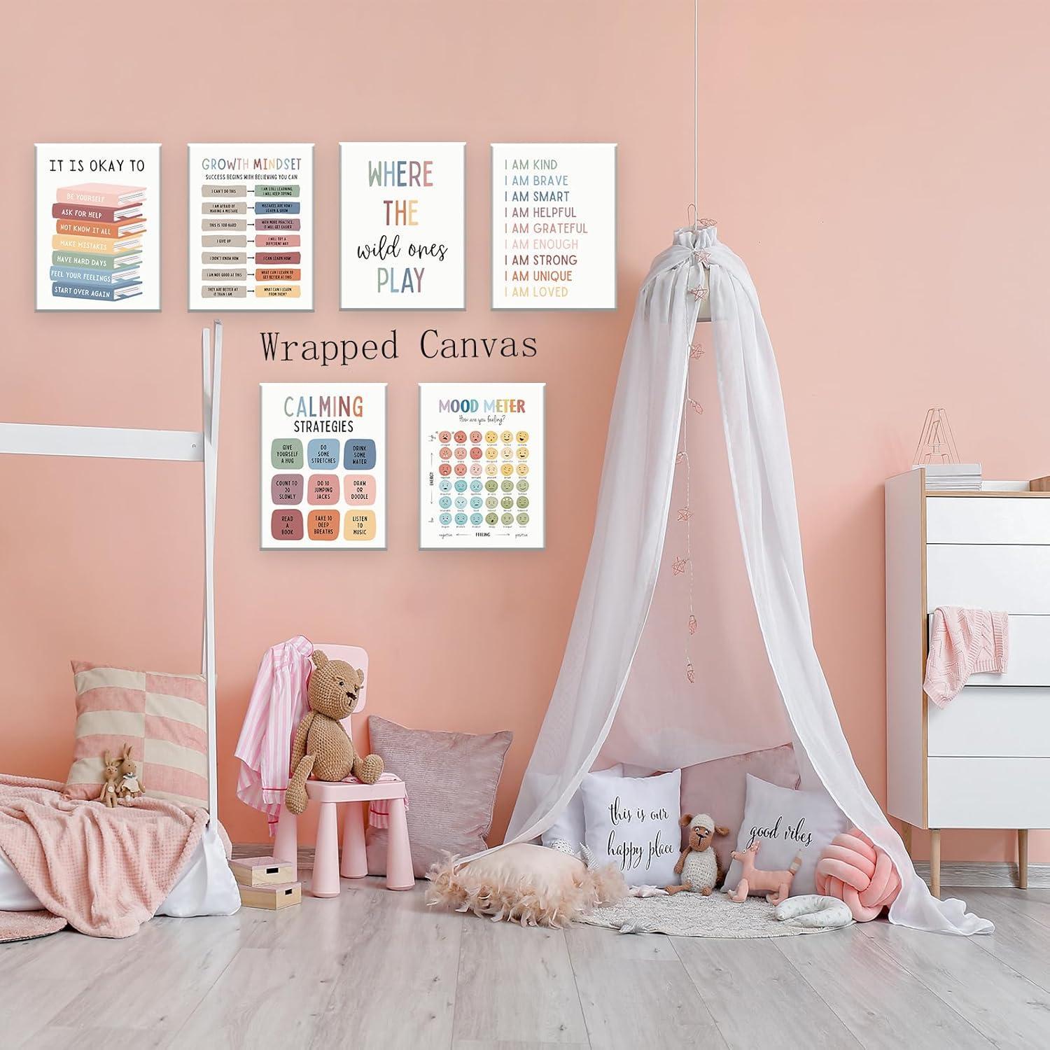 Póster Afirmaciones Positivas UNXIS 20x25cm Set de 6 Enmarcado