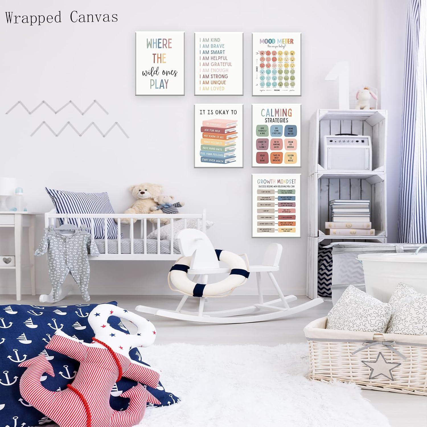 Póster Afirmaciones Positivas UNXIS 20x25cm Set de 6 Enmarcado