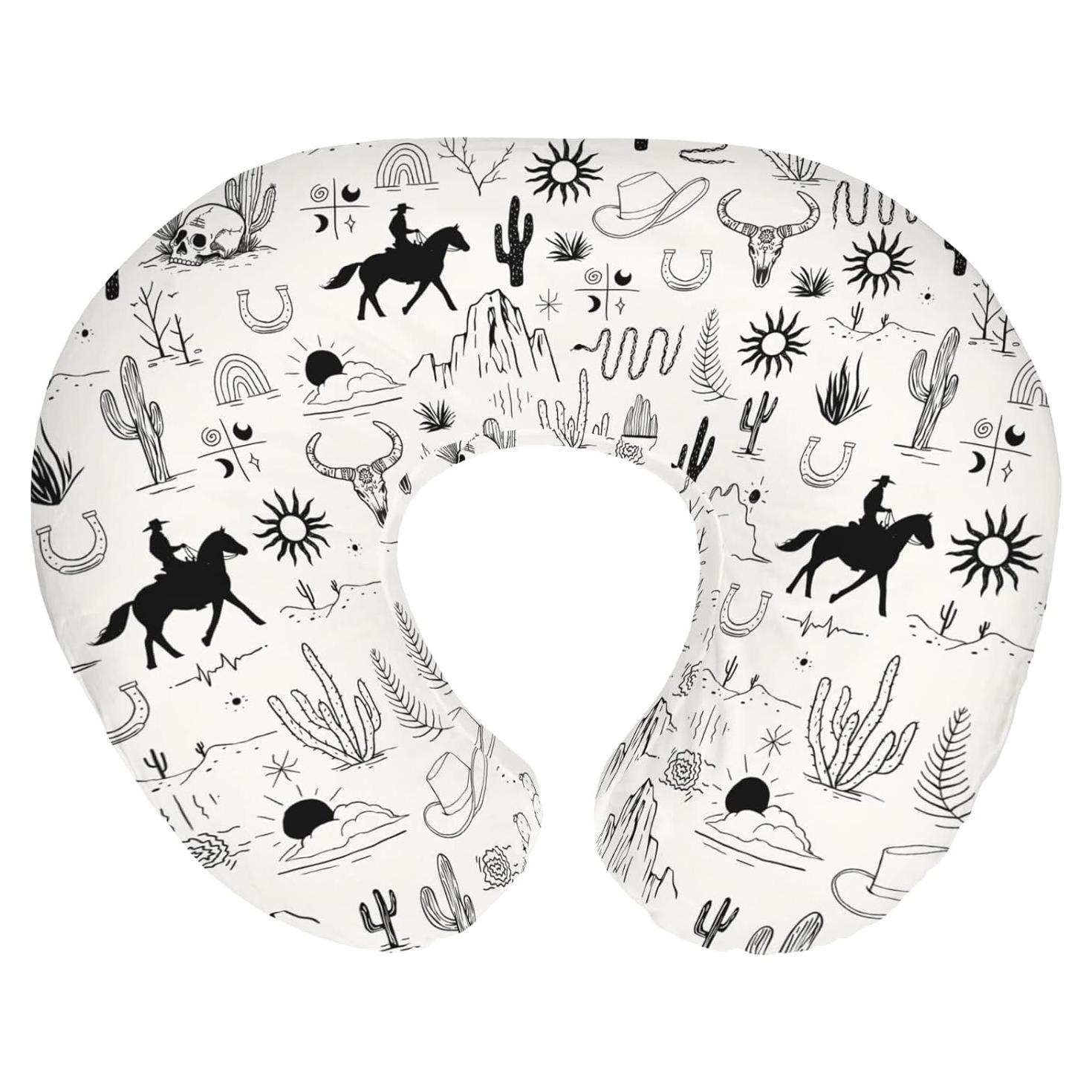 Funda de Almohada de Lactancia Cowboy del Oeste 55.88x45.72 cm