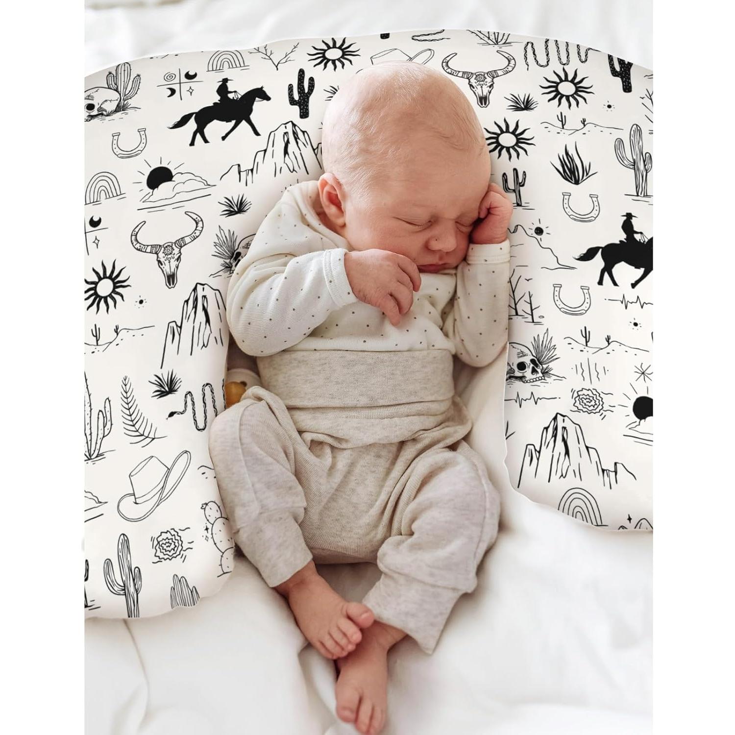 Funda de Almohada de Lactancia Cowboy del Oeste 55.88x45.72 cm