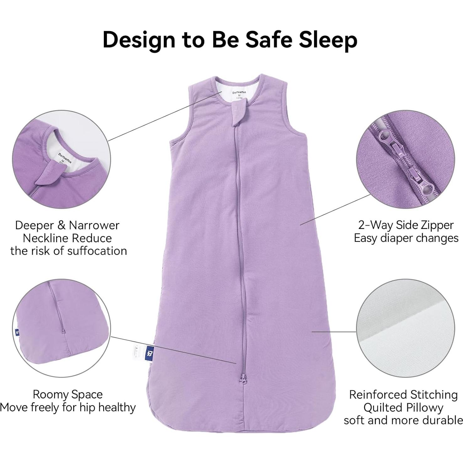 Saco de dormir para bebés Domiamia 0.5 Tog rayón bambú S