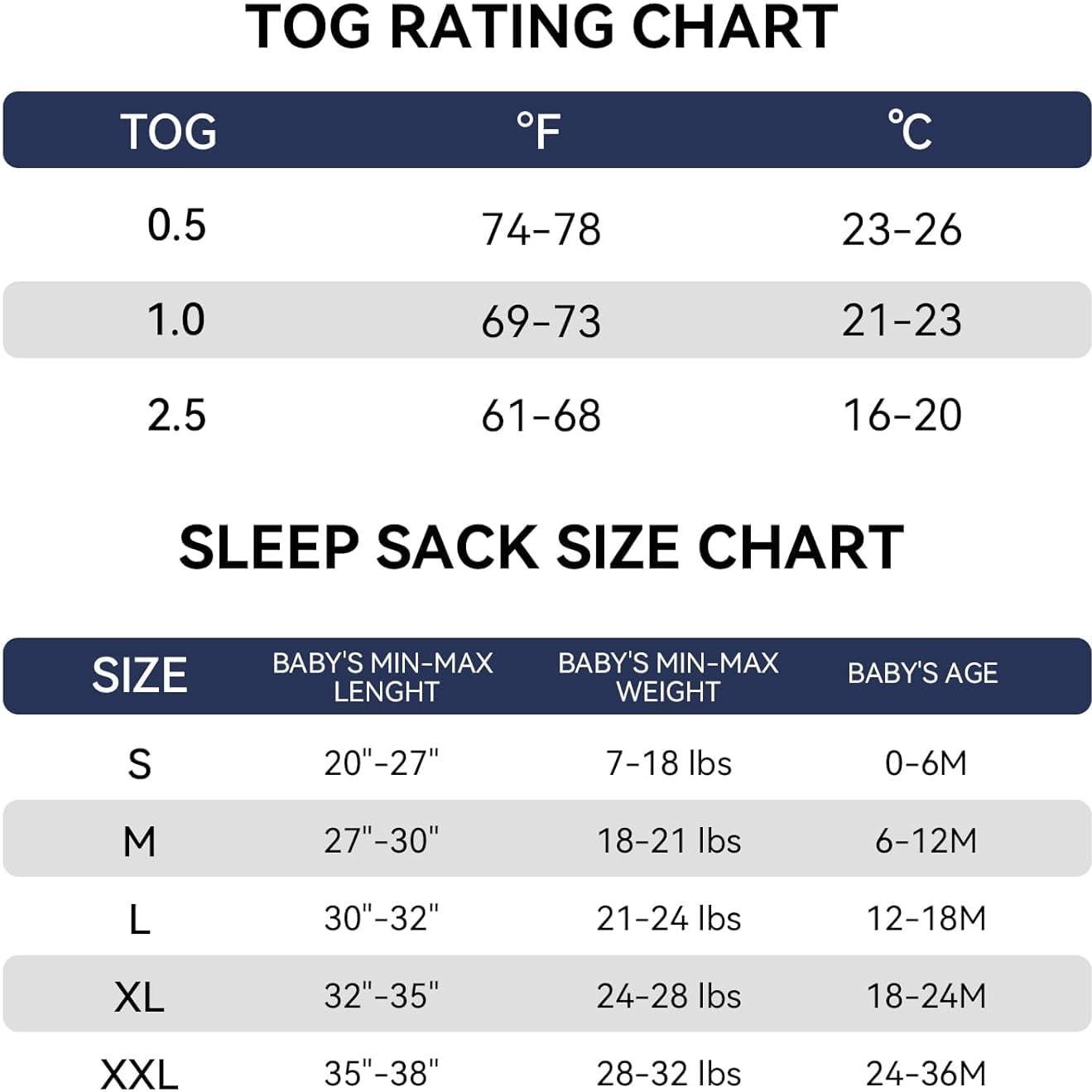 Saco de dormir para bebés Domiamia 0.5 Tog rayón bambú S