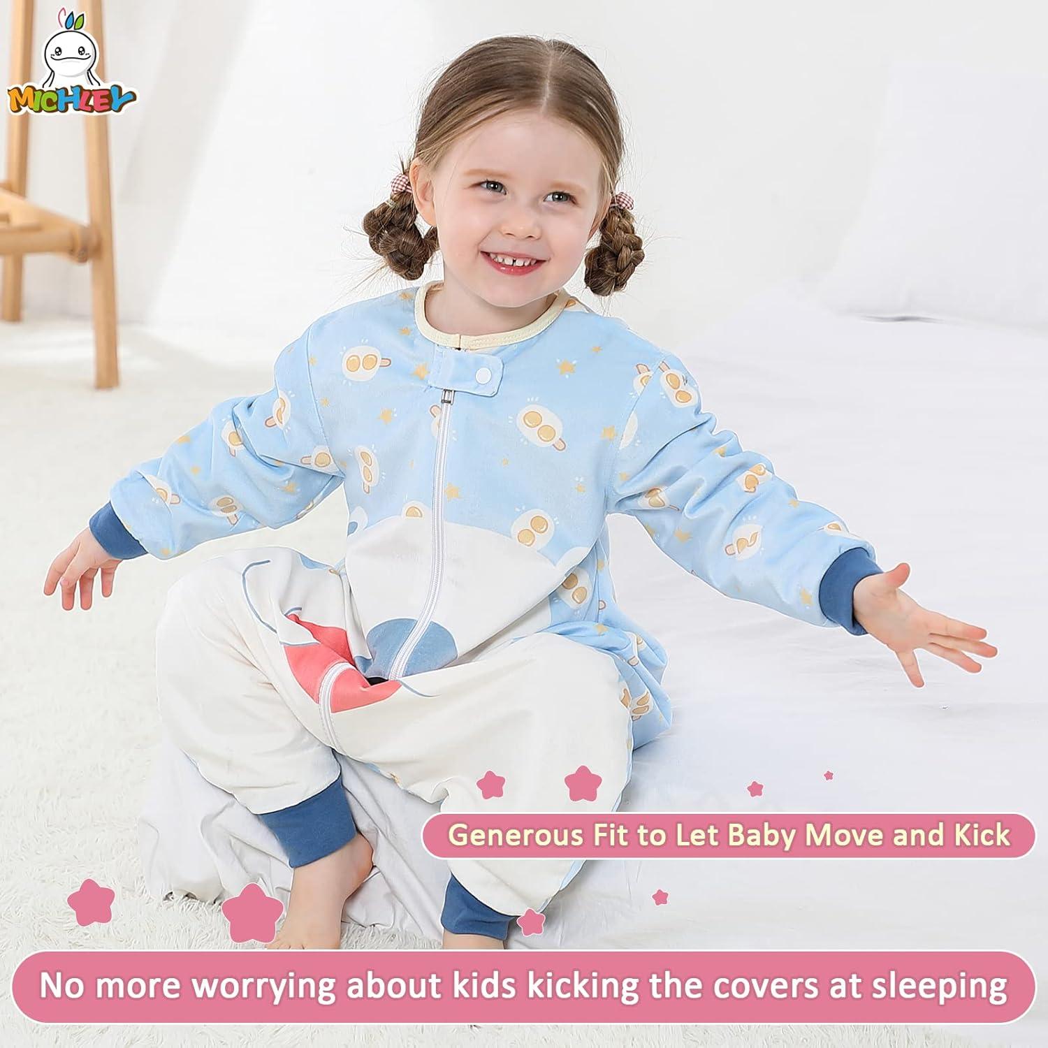 Saco de Dormir MICHLEY para Bebé Oso 1-3 Años Manga Larga