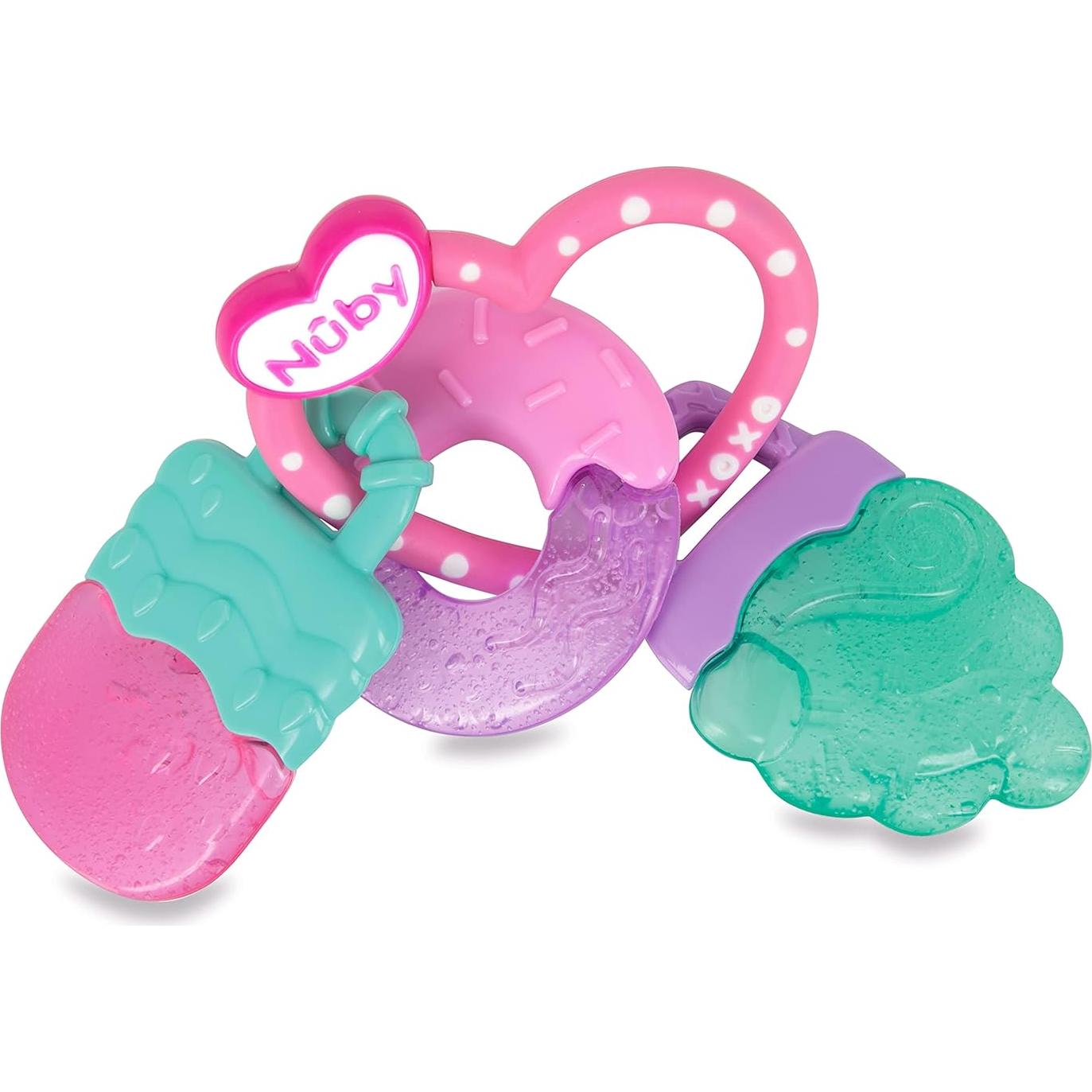 Anillo de Dentición IcyBite Nuby - Gel PureIce, Donut y Helado