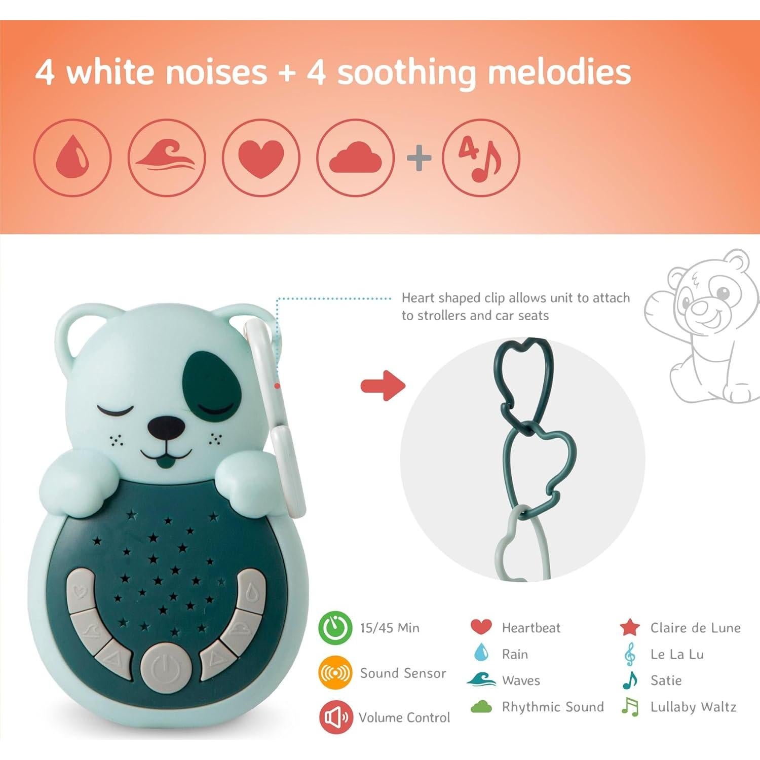 Reconfortante para Bebés Cloud b Sweet Dreamz Perro con Luz