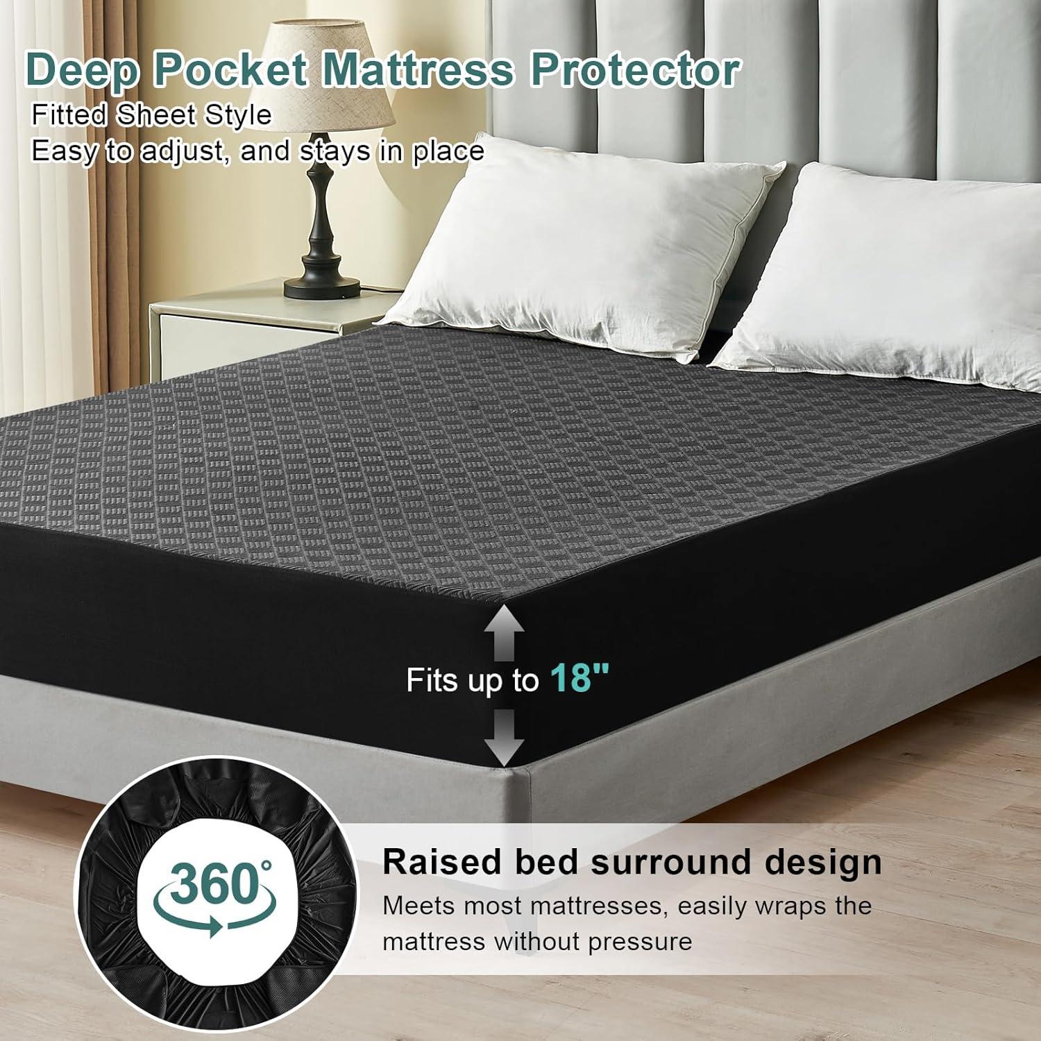 Protector de Colchón Impermeable Inooro Twin 3D Air 190.5x99.06cm