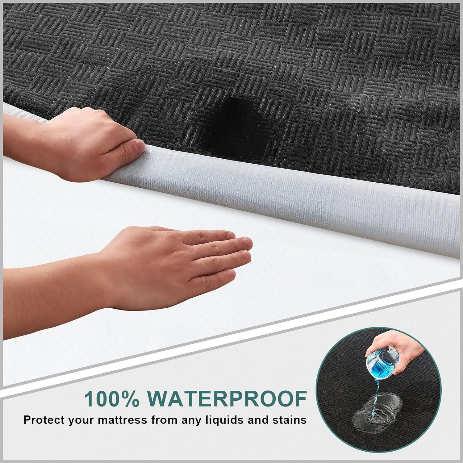 Protector de Colchón Impermeable Inooro Twin 3D Air 190.5x99.06cm