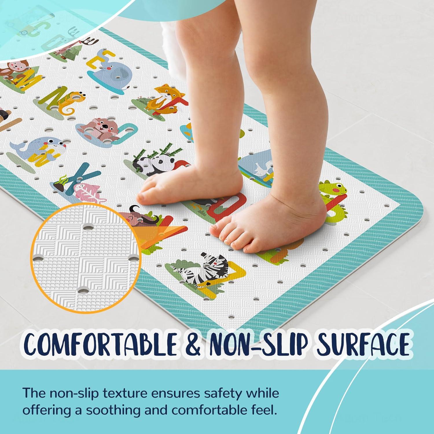 Alfombrilla Antideslizante NiBaby 100x40 cm PVC Alfabeto