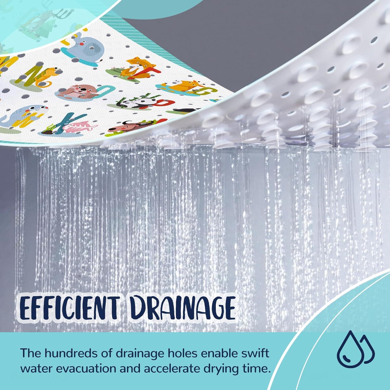 Alfombrilla Antideslizante NiBaby 100x40 cm PVC Alfabeto