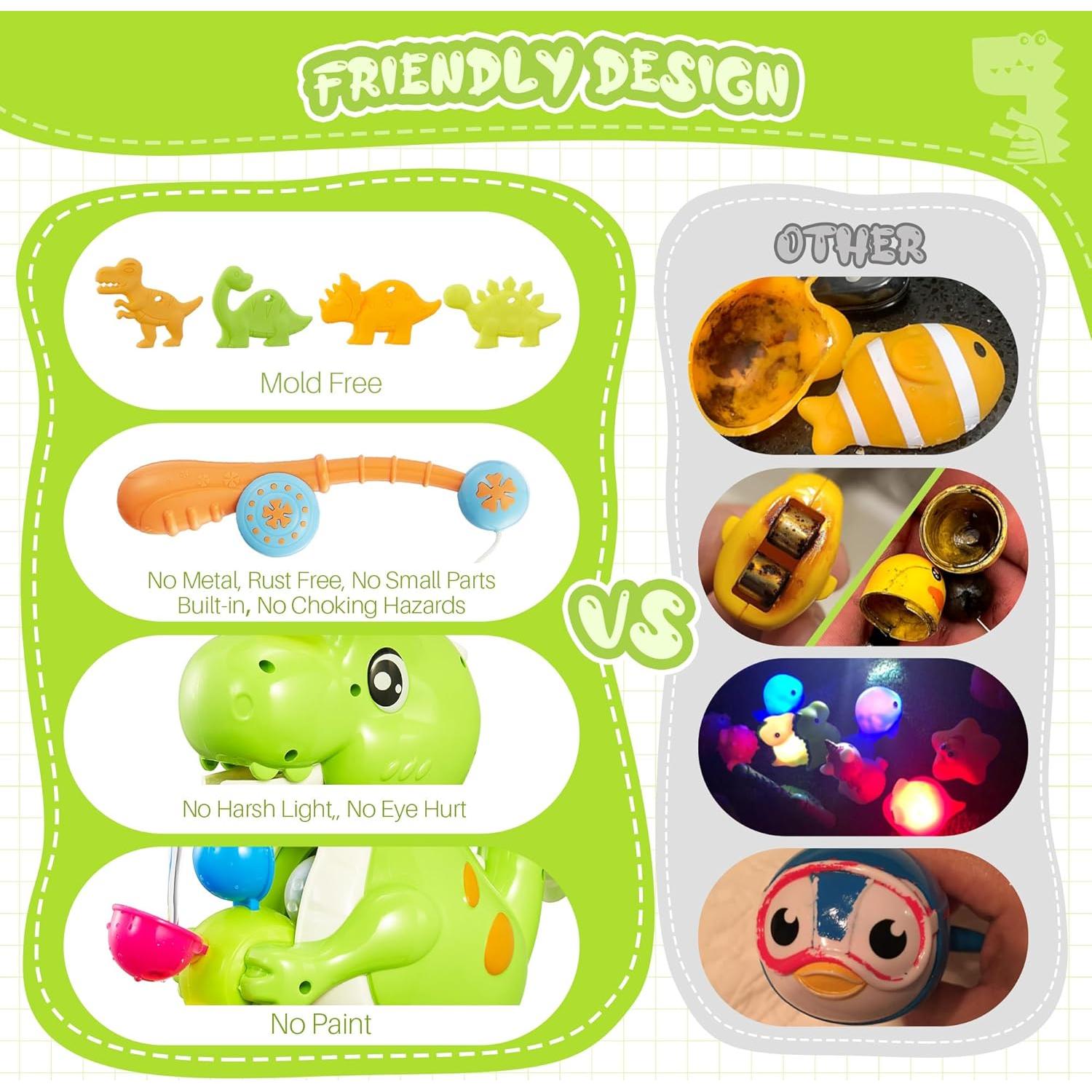 Juguete de Baño Dinosaurio EKU 9917 - Interactivo 18 meses+