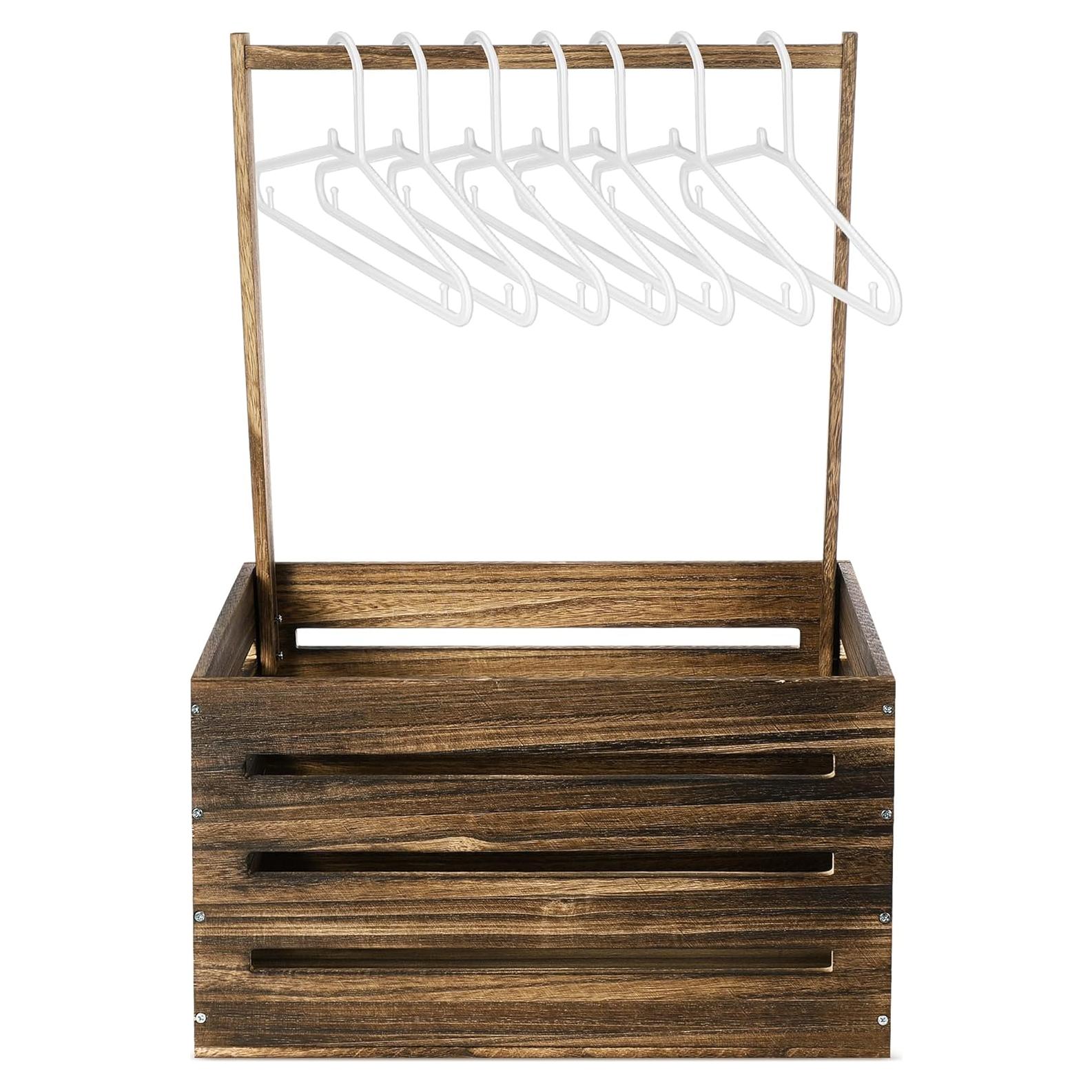 Caja de Madera para Baby Shower Suzile 41x30x20 cm Color Nogal