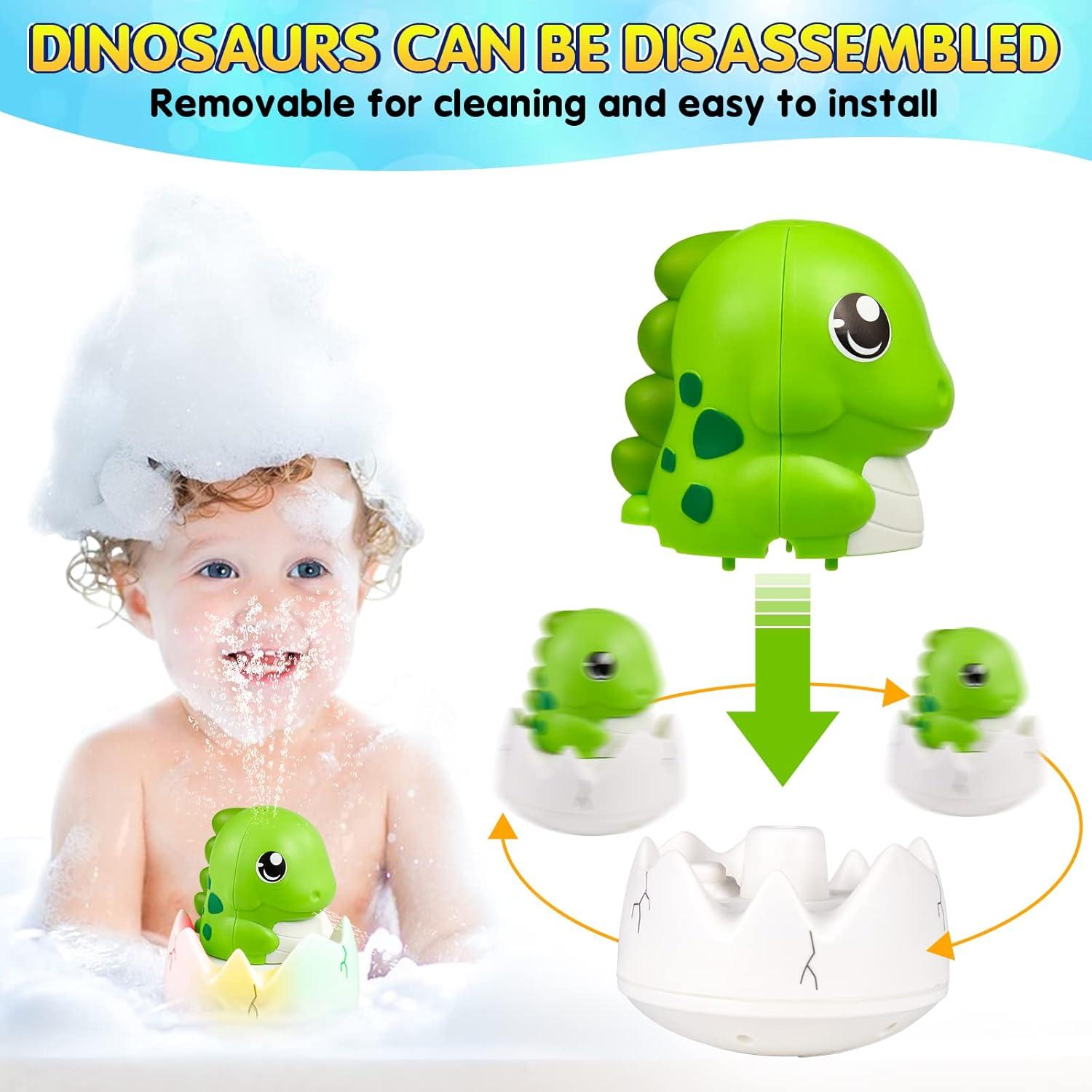Juguete de baño Gigilli Dinosaurio Iluminado Recargable