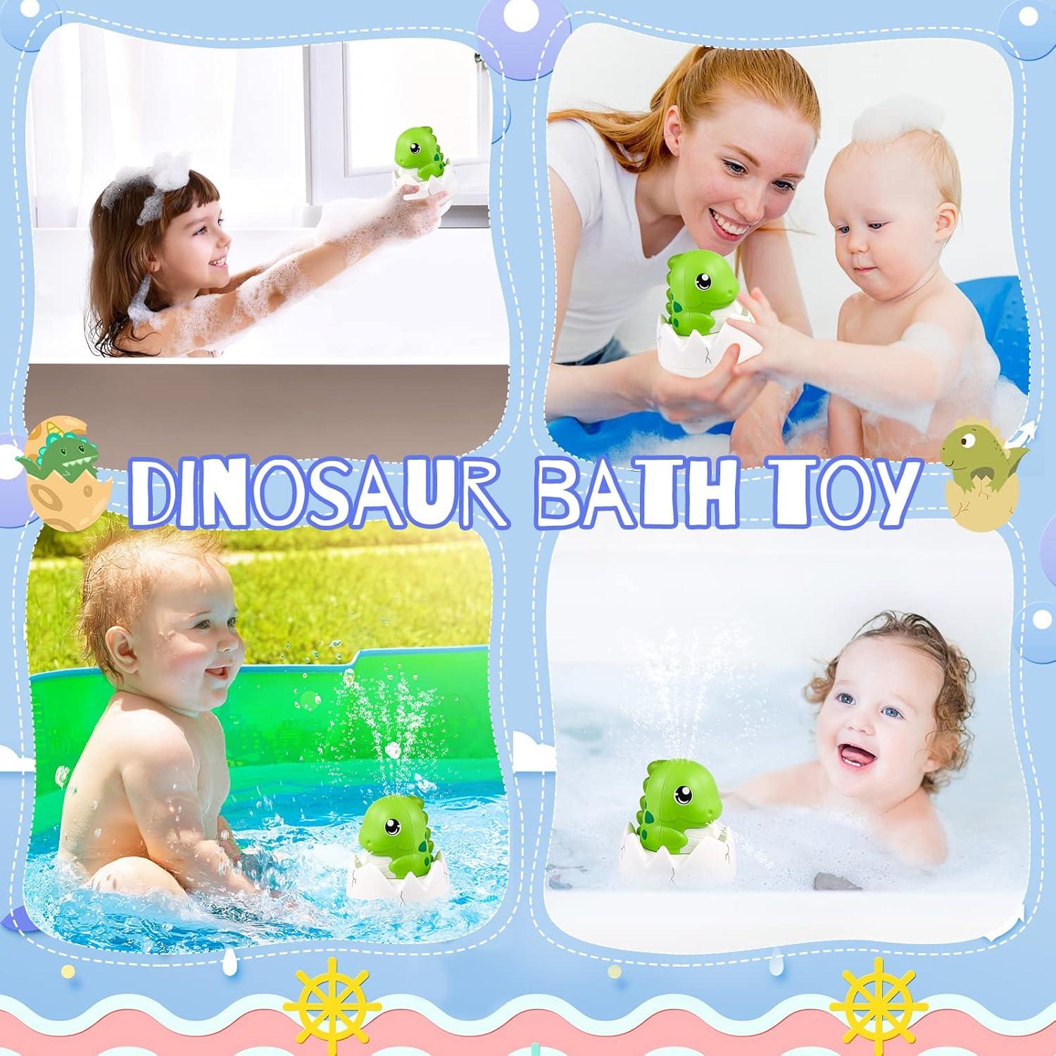 Juguete de baño Gigilli Dinosaurio Iluminado Recargable