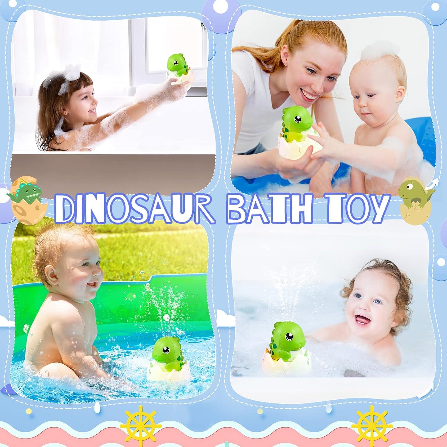 Juguete de baño Gigilli Dinosaurio Iluminado Recargable