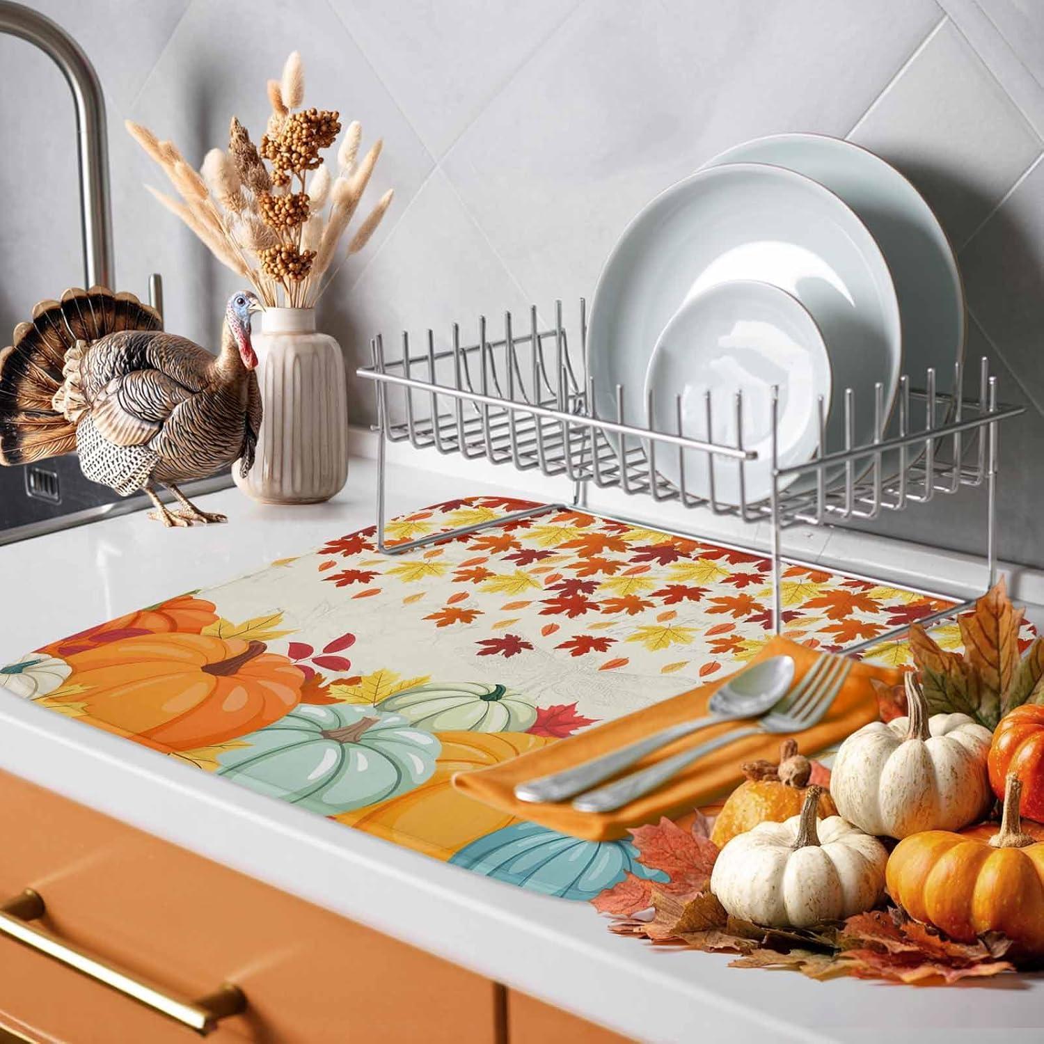 Alfombrilla de Secado de Platos Huotupsine 40.6x45.7cm Microfibra