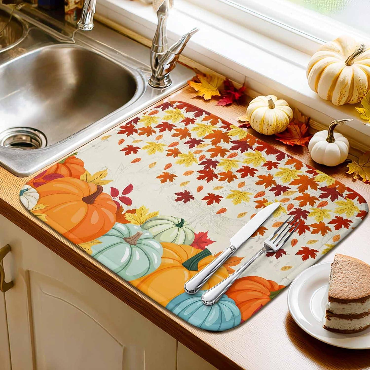 Alfombrilla de Secado de Platos Huotupsine 40.6x45.7cm Microfibra