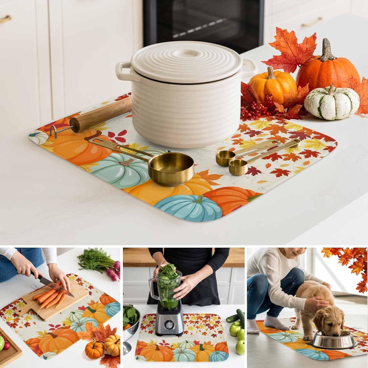 Alfombrilla de Secado de Platos Huotupsine 40.6x45.7cm Microfibra