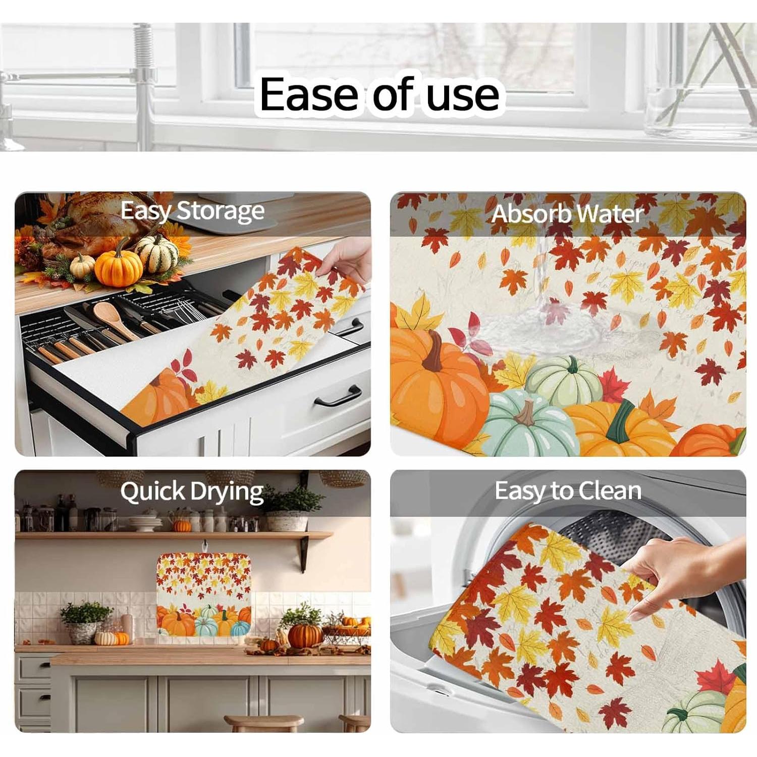 Alfombrilla de Secado de Platos Huotupsine 40.6x45.7cm Microfibra