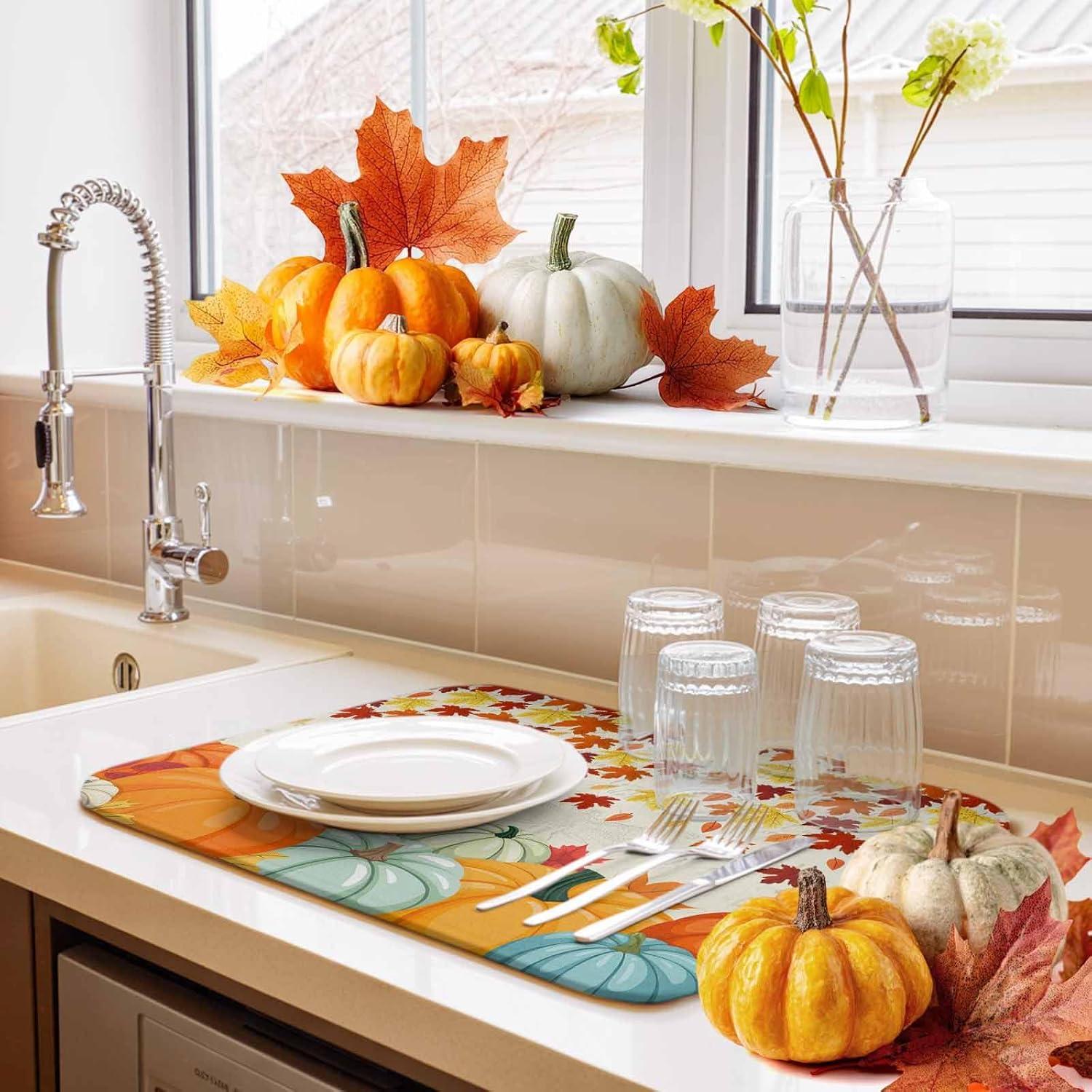 Alfombrilla de Secado de Platos Huotupsine 40.6x45.7cm Microfibra