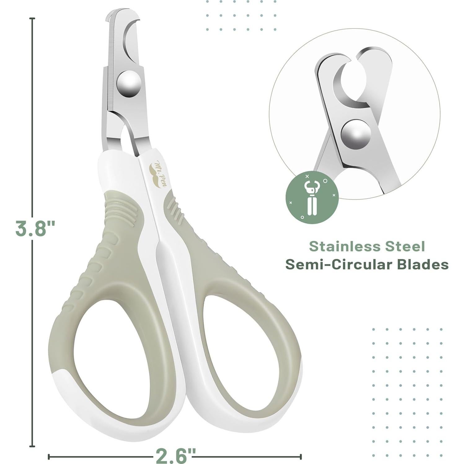 Cortador de Uñas para Gatos Mr. Pen Beige - Acero Inoxidable