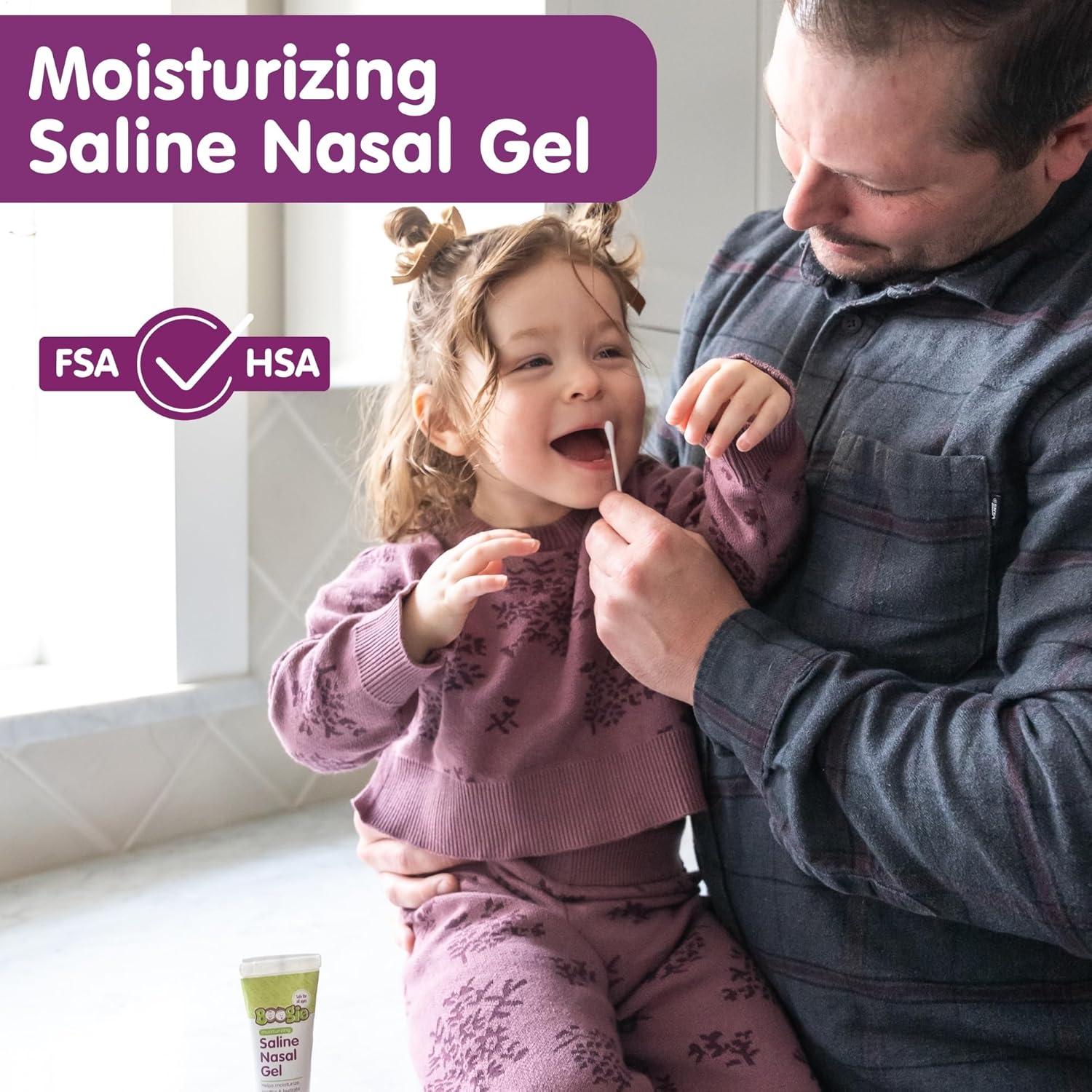 Gel Nasal Salino Boogie con Aloe, Alivia Narices Secas 1 Paquete