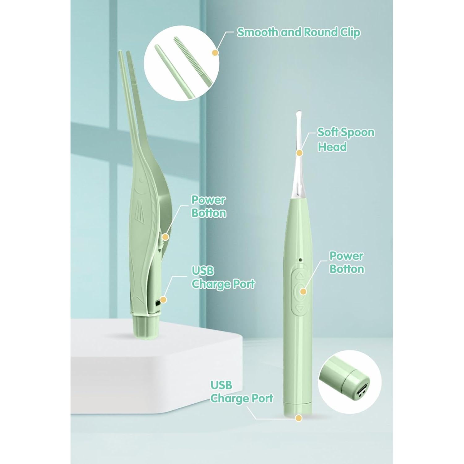 Kit de Limpieza de Cerumen Manmihealth con Luz LED - 4 Herramientas