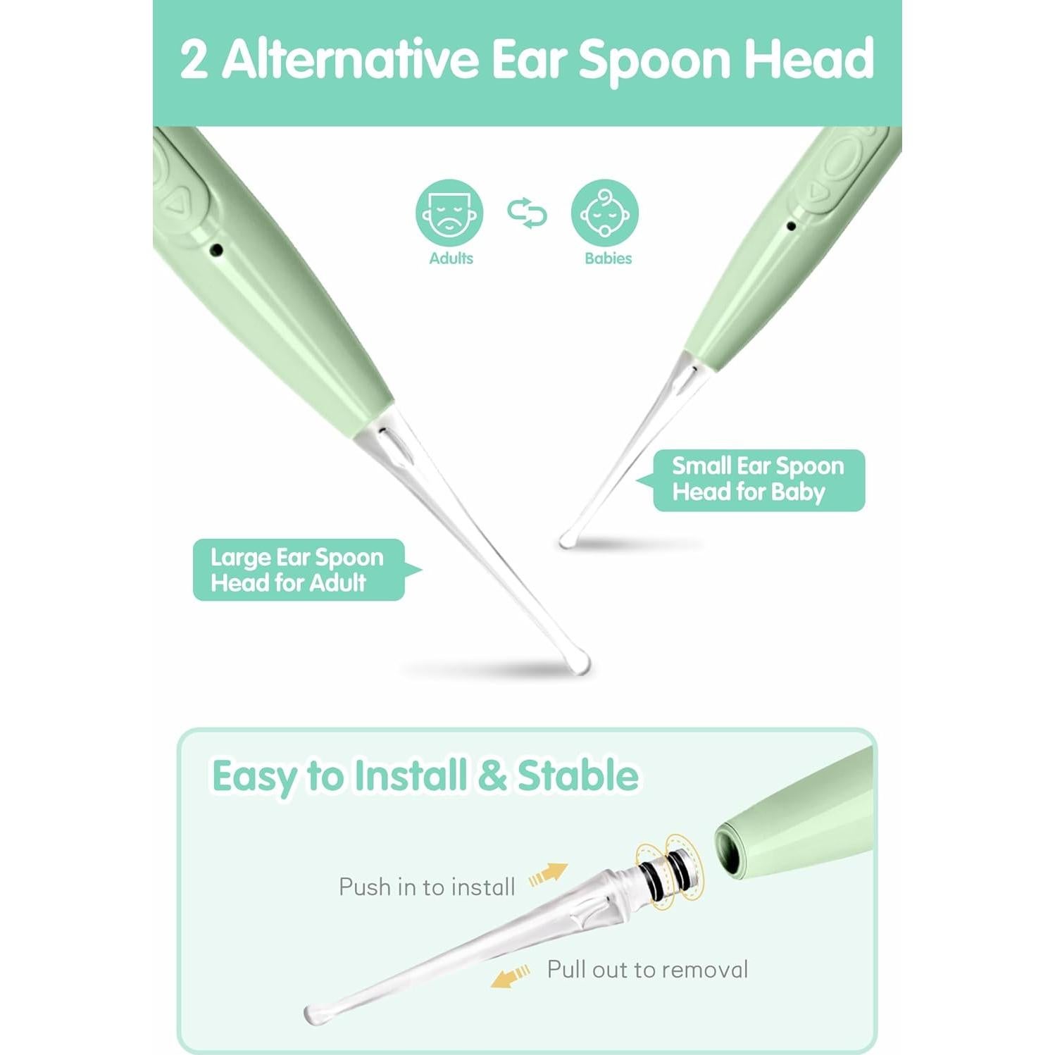 Kit de Limpieza de Cerumen Manmihealth con Luz LED - 4 Herramientas