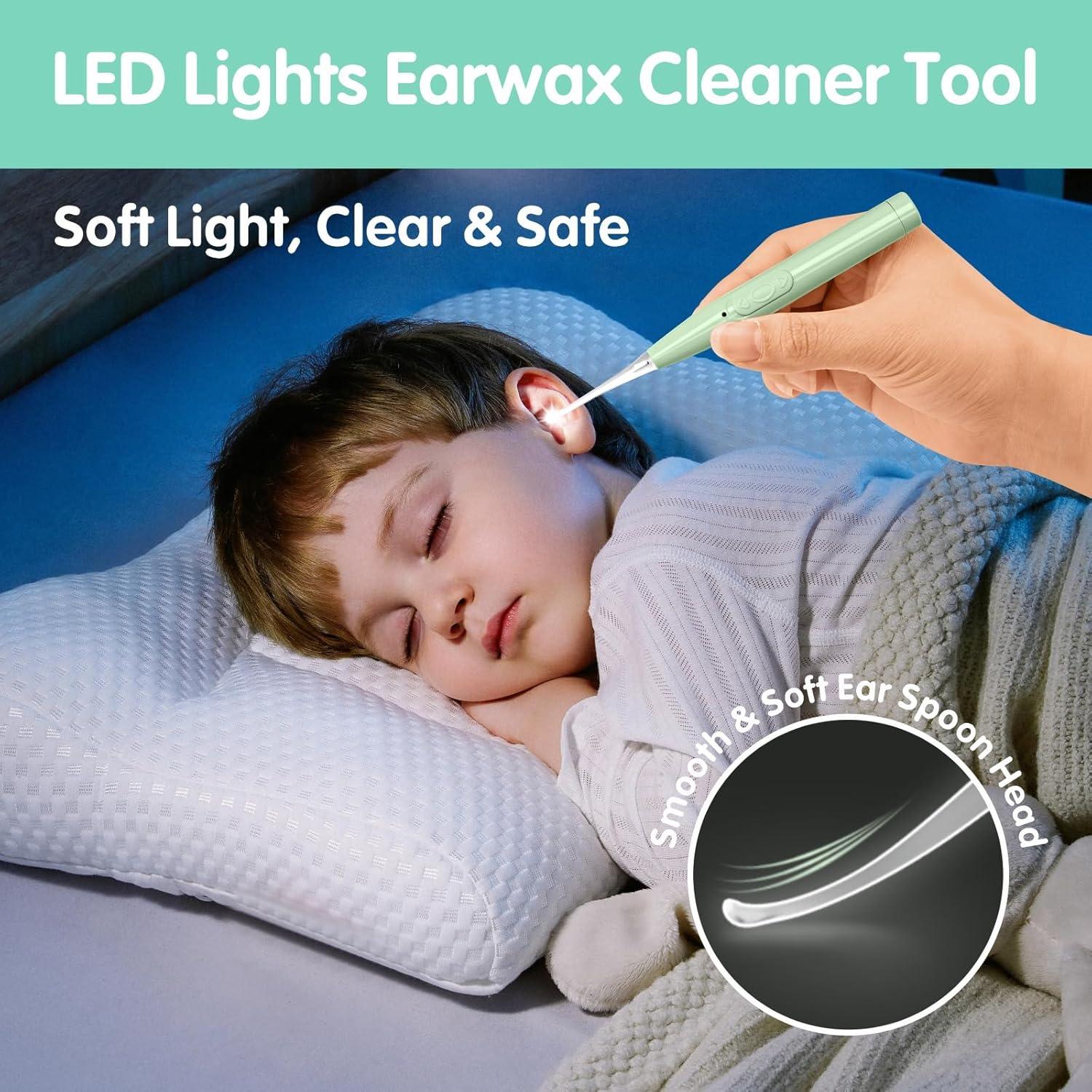 Kit de Limpieza de Cerumen Manmihealth con Luz LED - 4 Herramientas