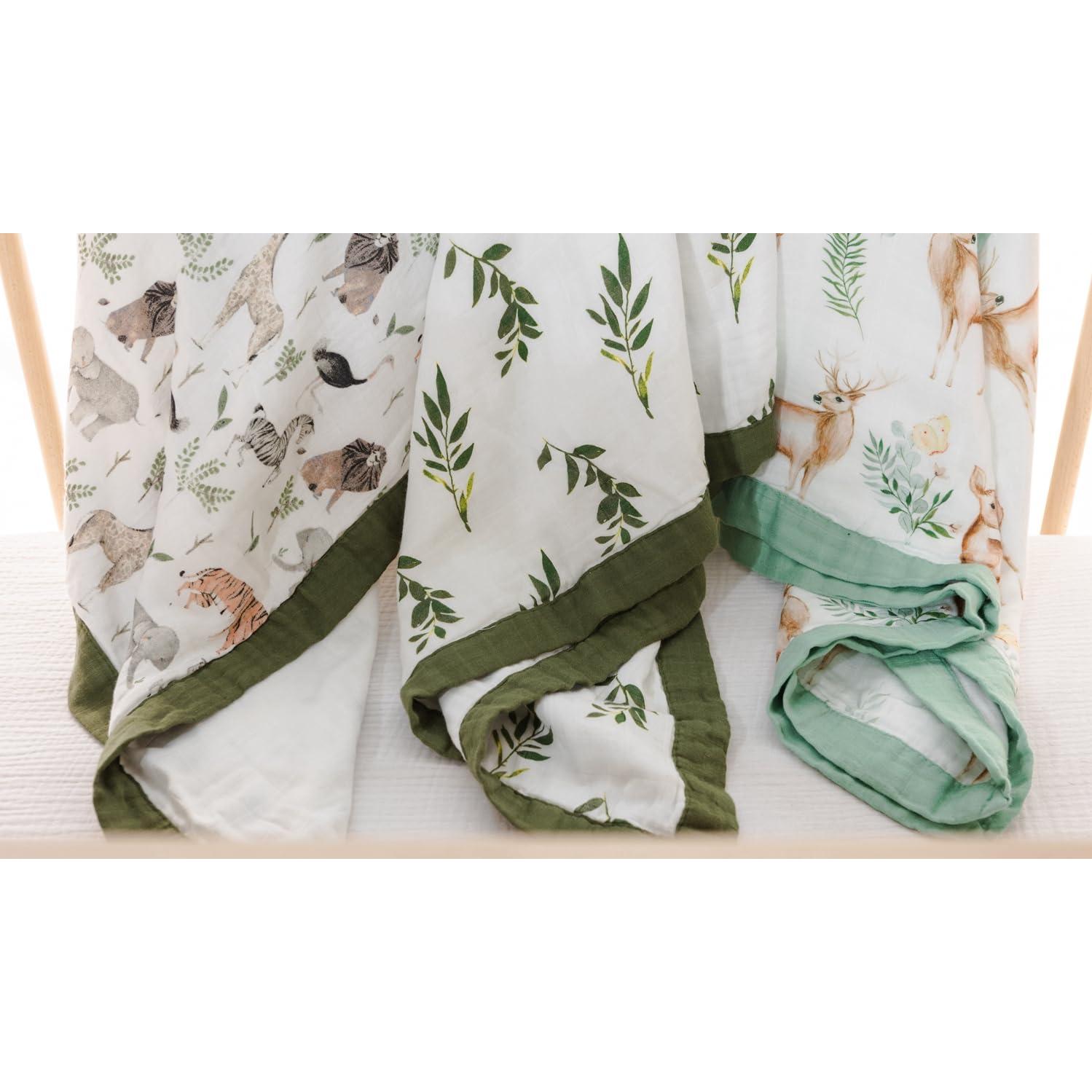 Manta de Muselina Little Jump 120x120 cm Jungla-2 Suave